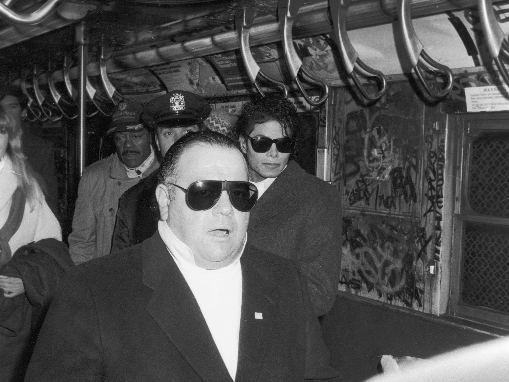 DiLeo and Jackson on the set of “Bad” in 1987