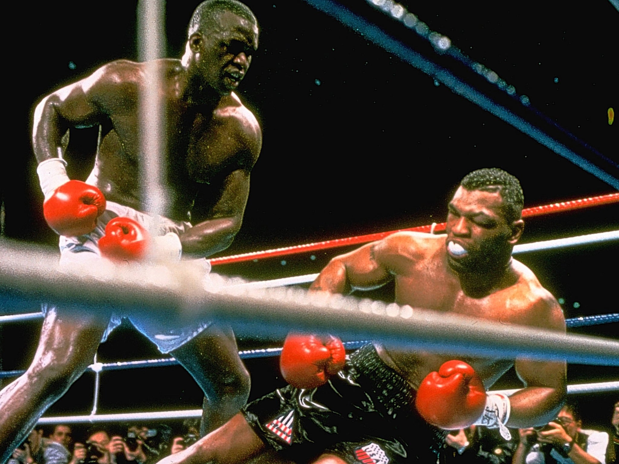 Buster Douglas memorably defeats Mike Tyson