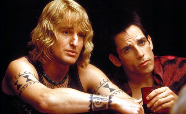 Owen Wilson and Ben Stiller on Zoolander (2001)