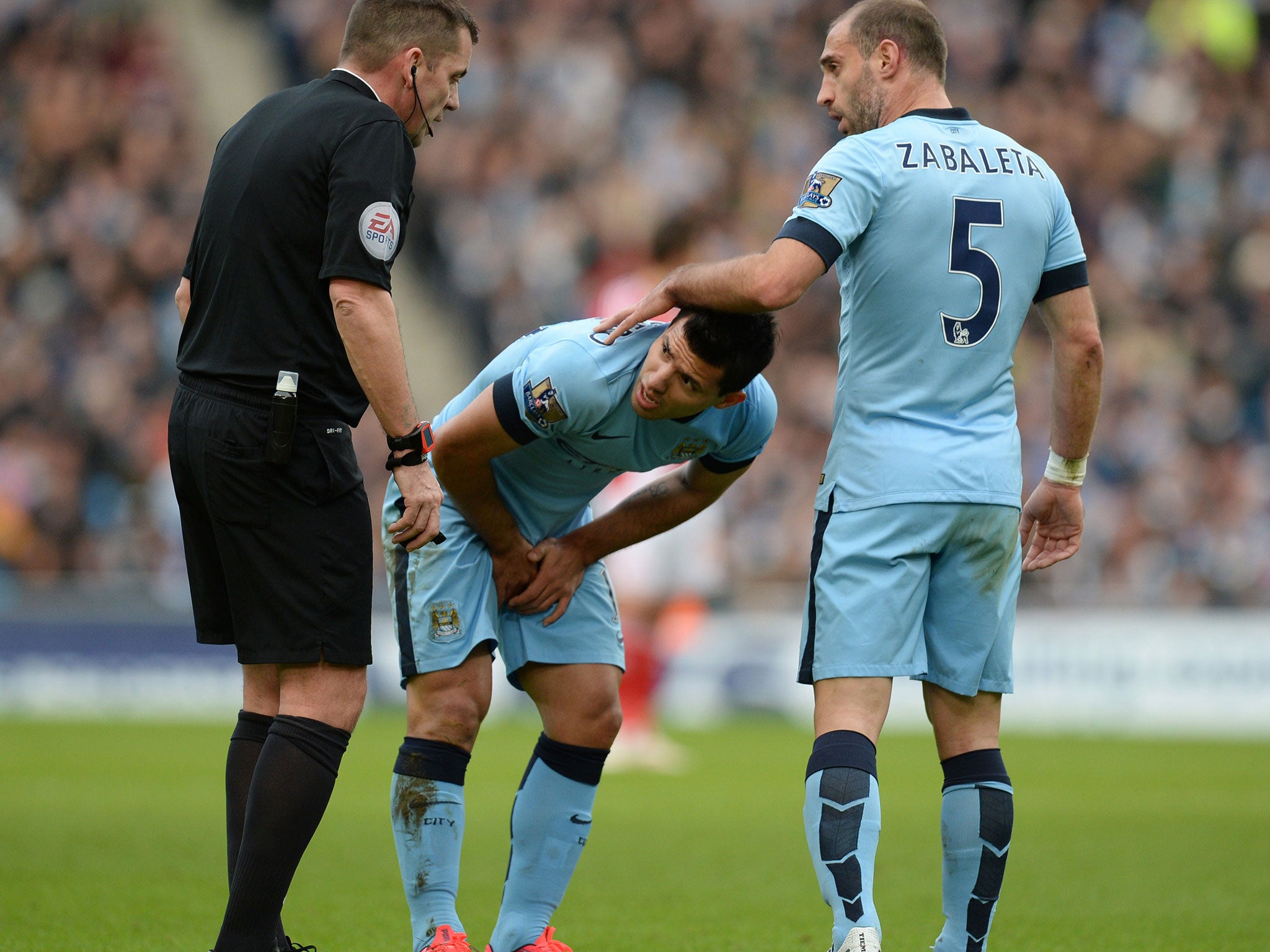 Aguero has been backed to find the goals again by team-mate Zabaleta