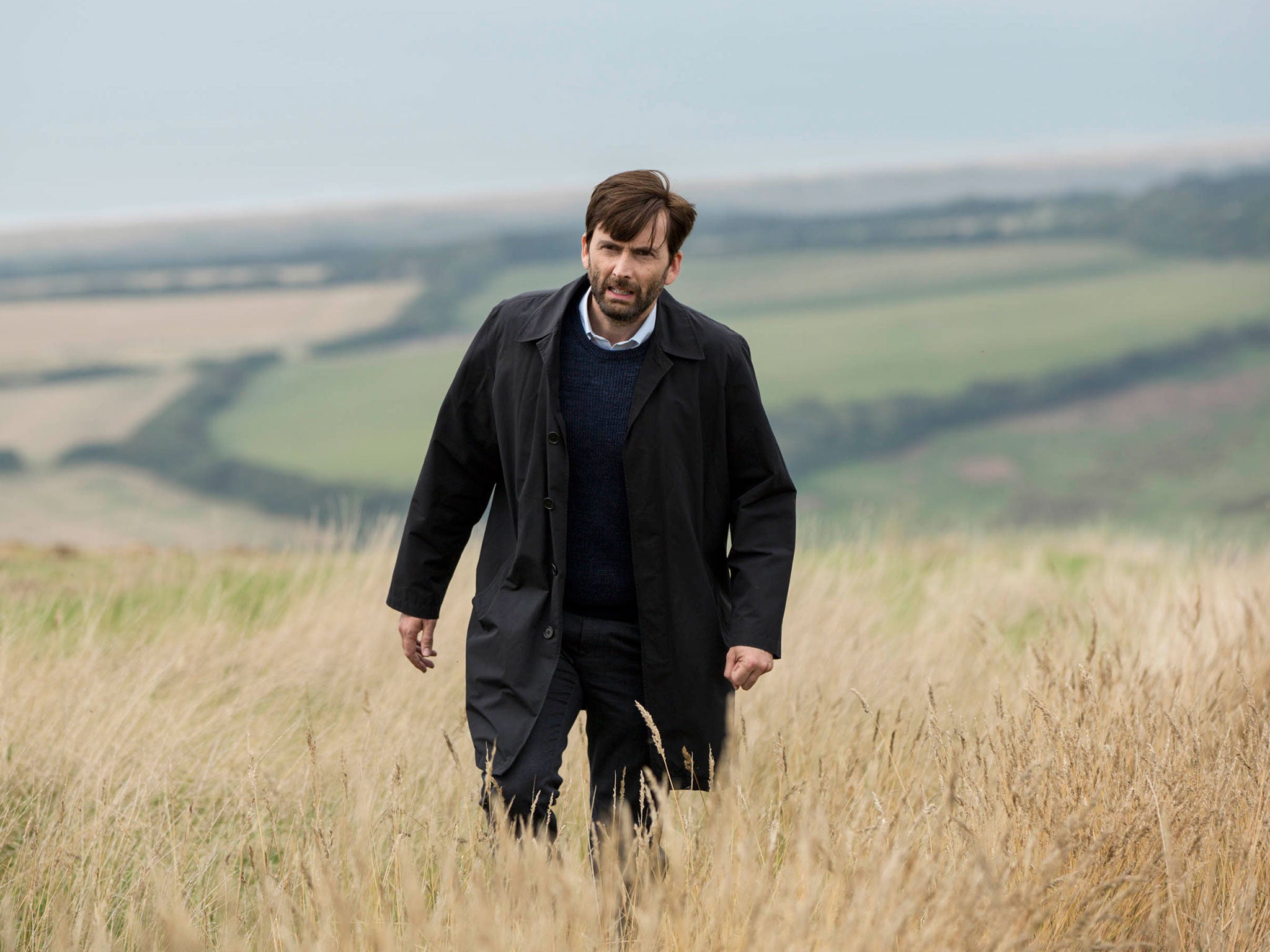 David Tennant as Alec Hardy in Broadchurch