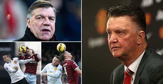 Van Gaal produced a dossier in response to Allardyce's 'long-ball United' jibe