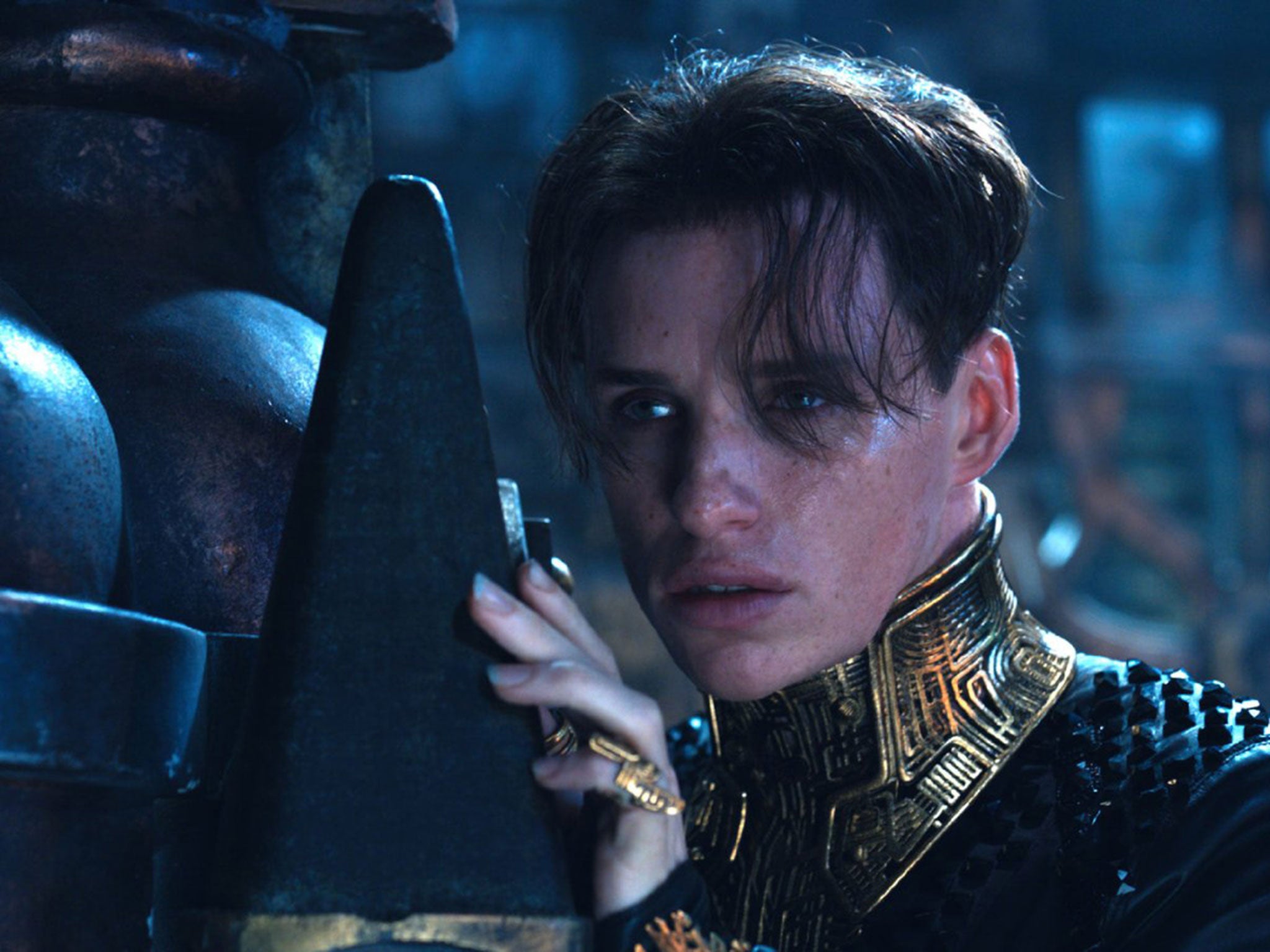 Eddie Redmayne as the villainous Balem Abrasax in Jupiter Ascending