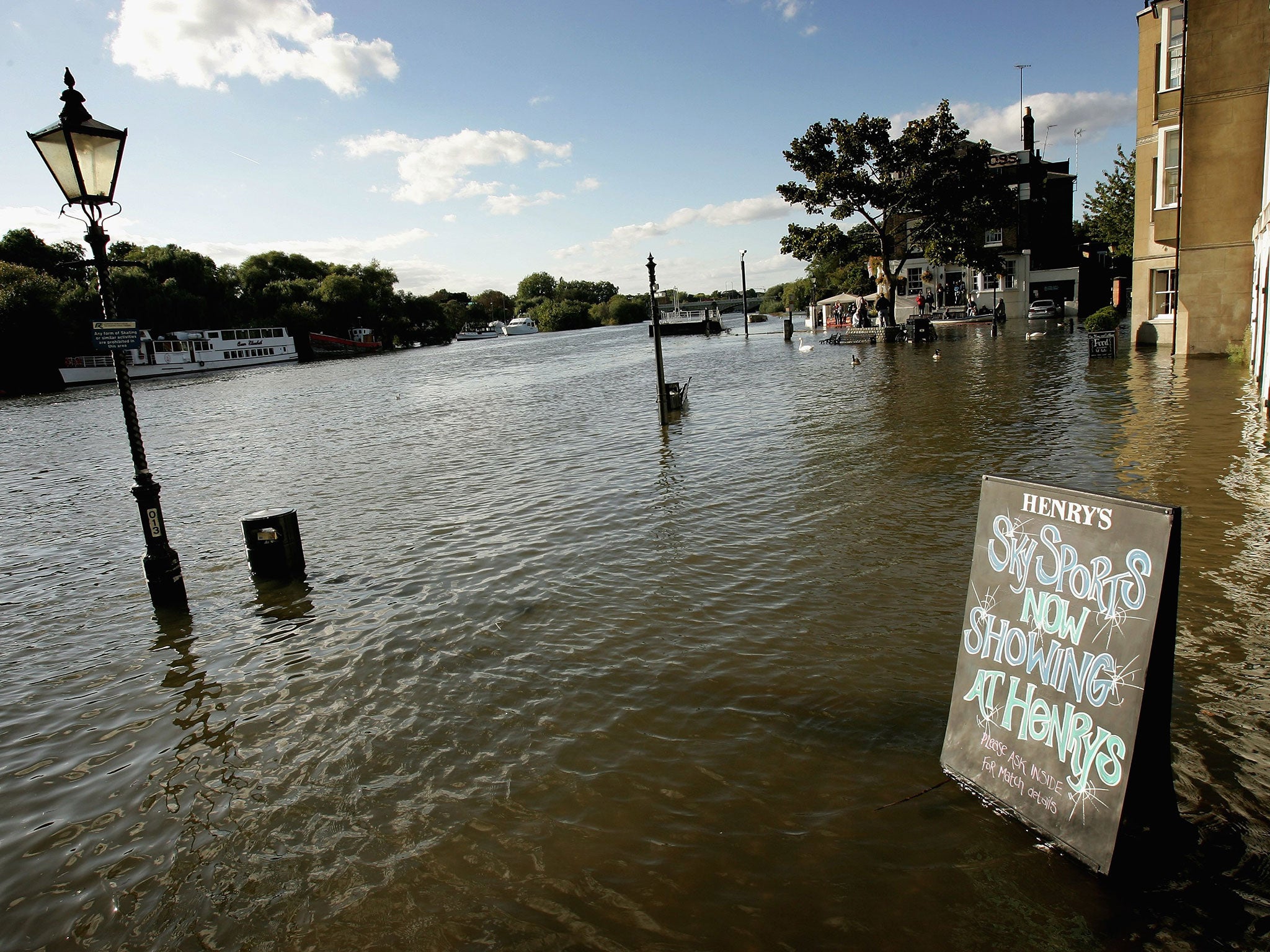 Flooding in Richmond, London, in 2006