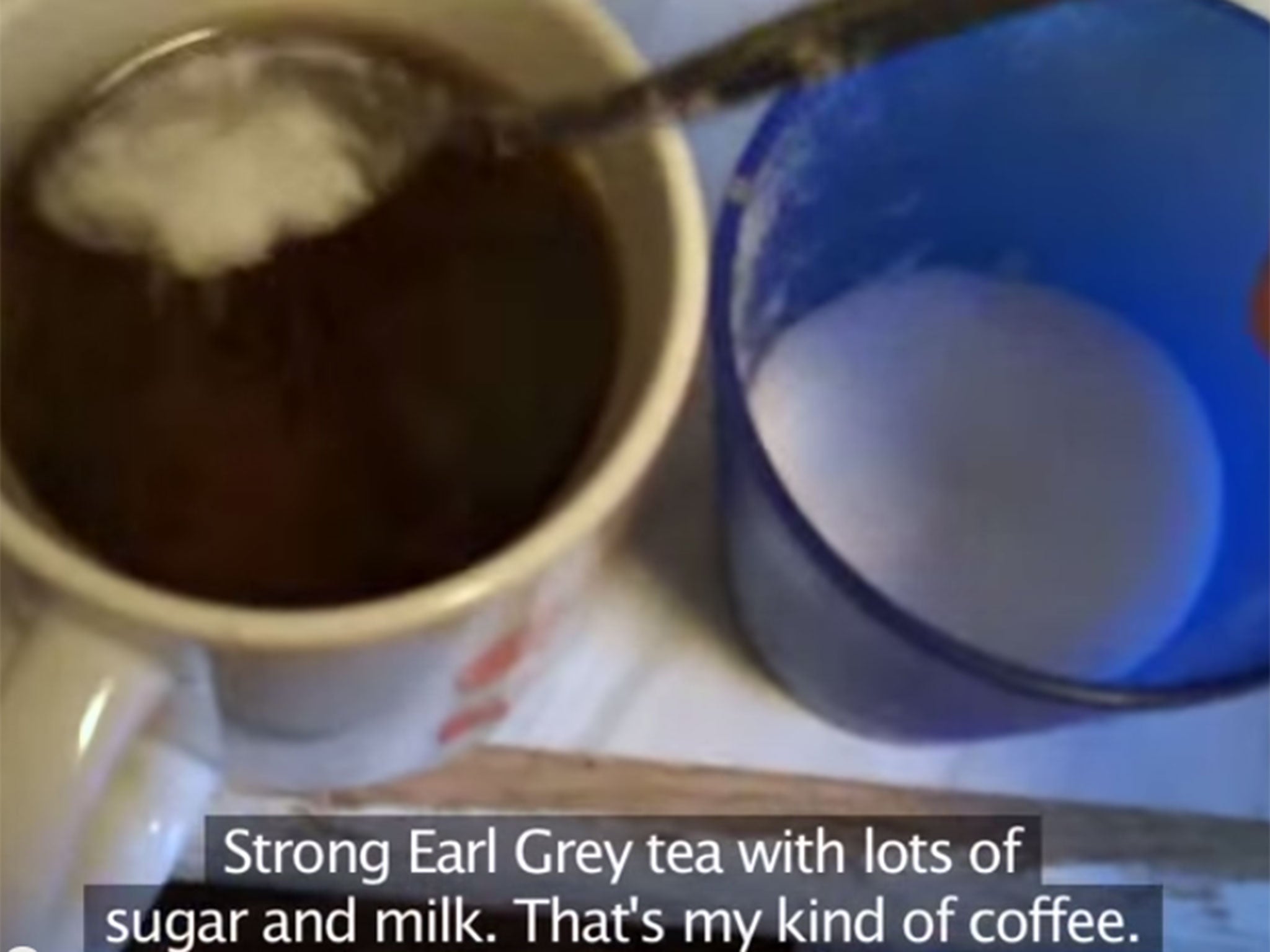 Lilleberg follows up his morning injection with a strong cup of tea.