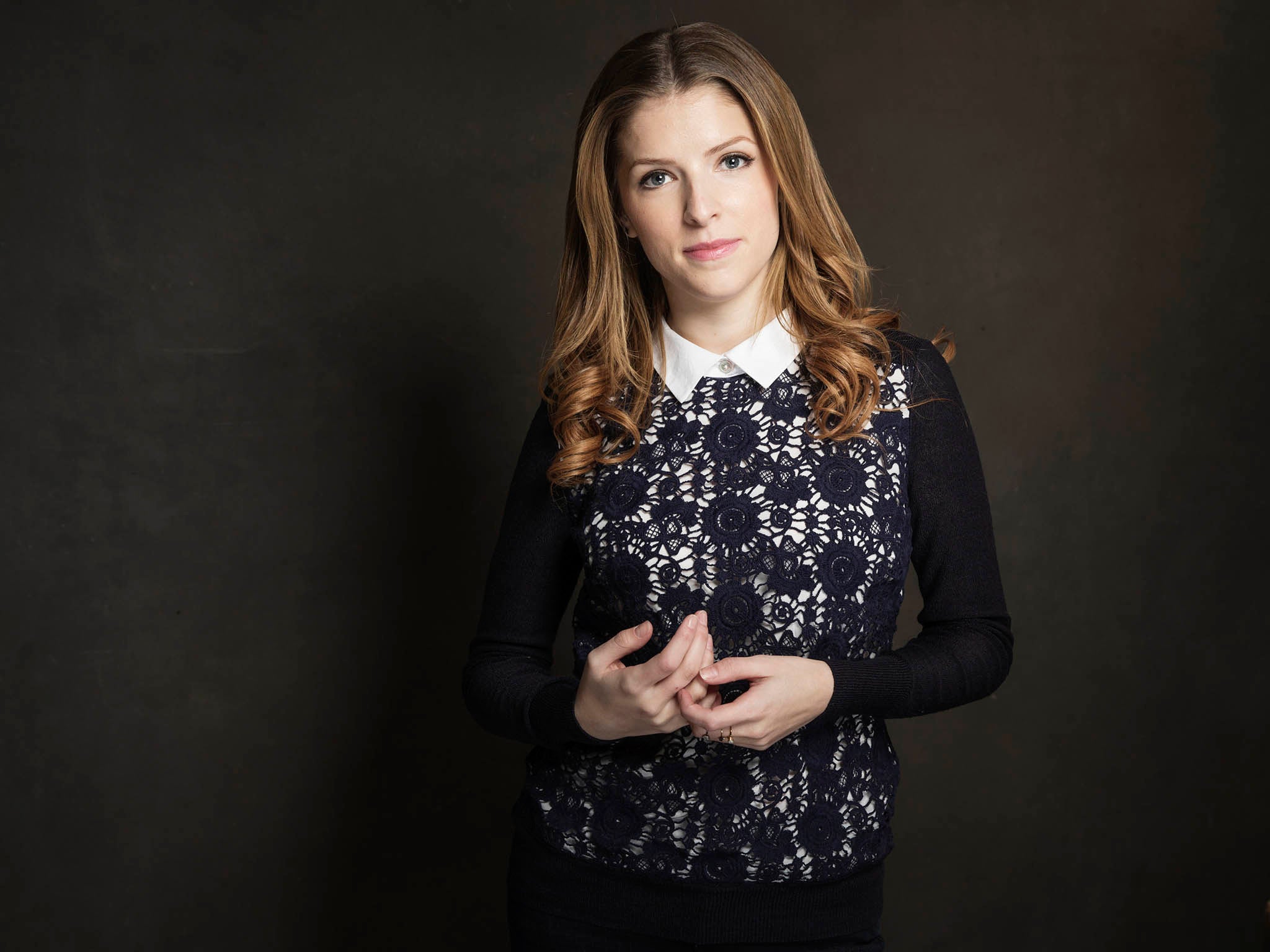 Anna Kendrick poses for a portrait at The Collective and Gibson Lounge Powered by CEG, during the Sundance Film Festival, on Monday, Jan. 20, 2014 in Park City, Utah.