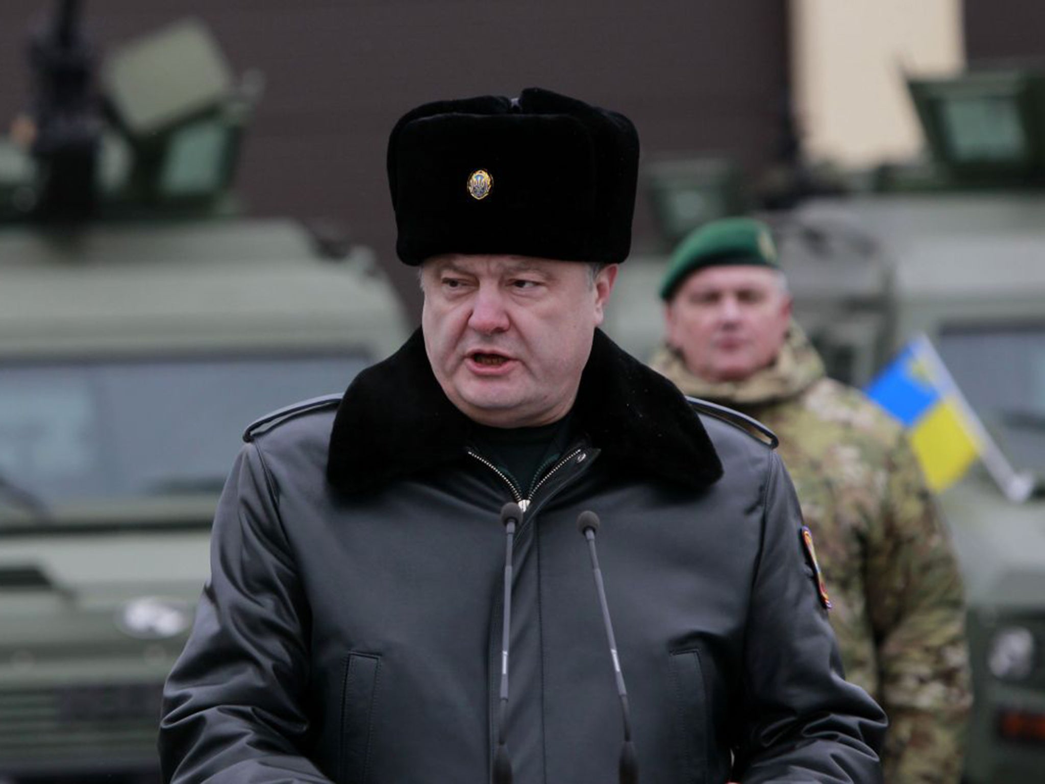 Ukrainian President Petro Poroshenko made a visit to the State Border Guard Service in Kiev