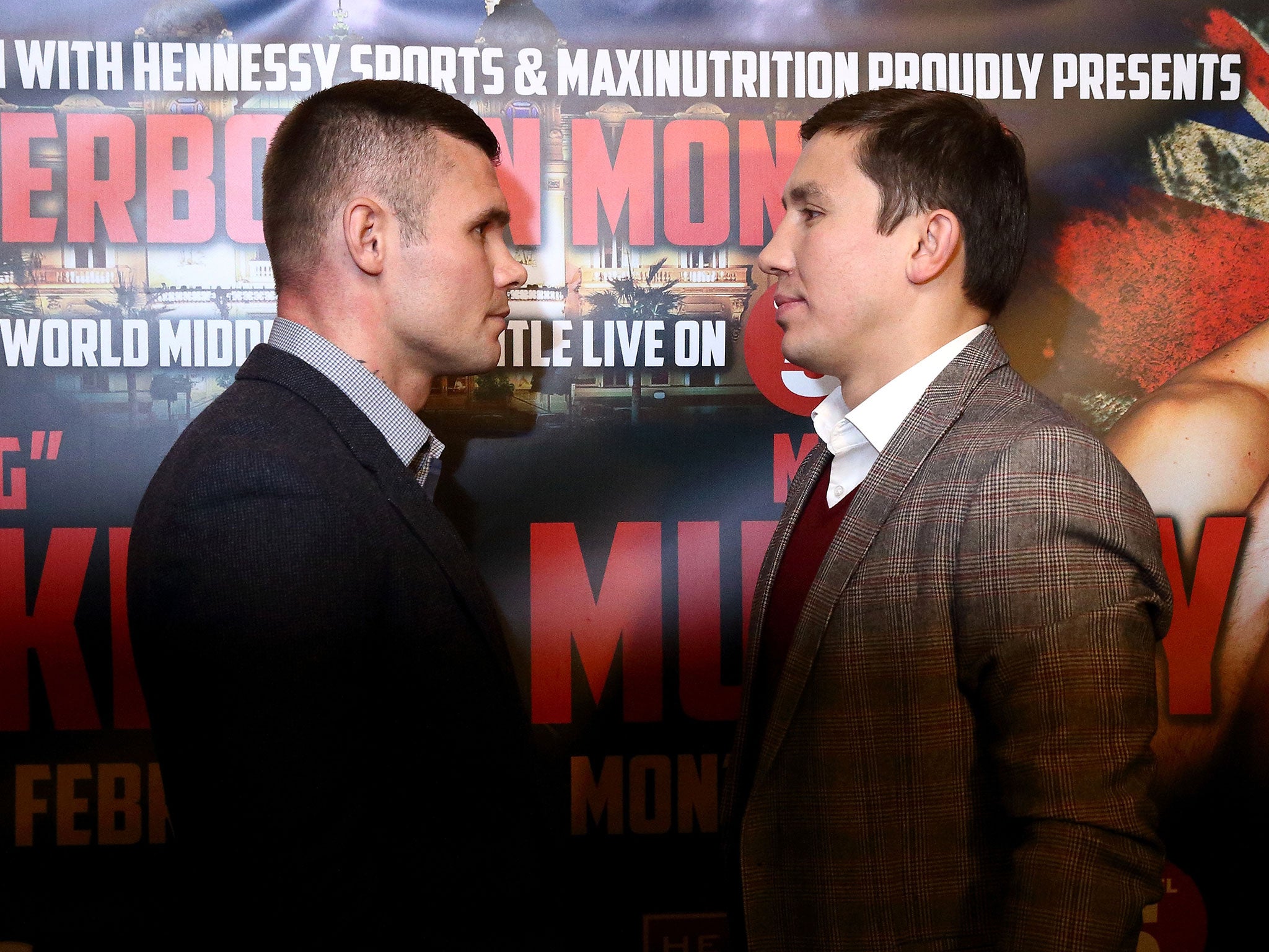 Martin Murray stares down Gennady Golovkin