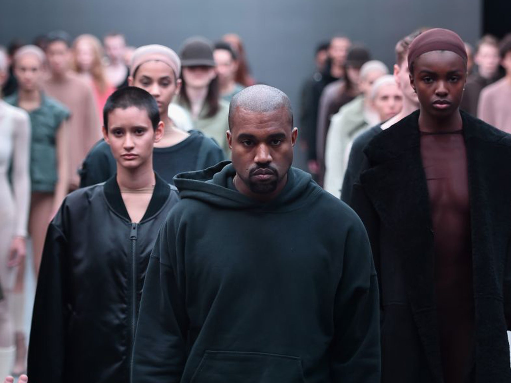 Kanye West gets minimal for Adidas Originals (Getty)