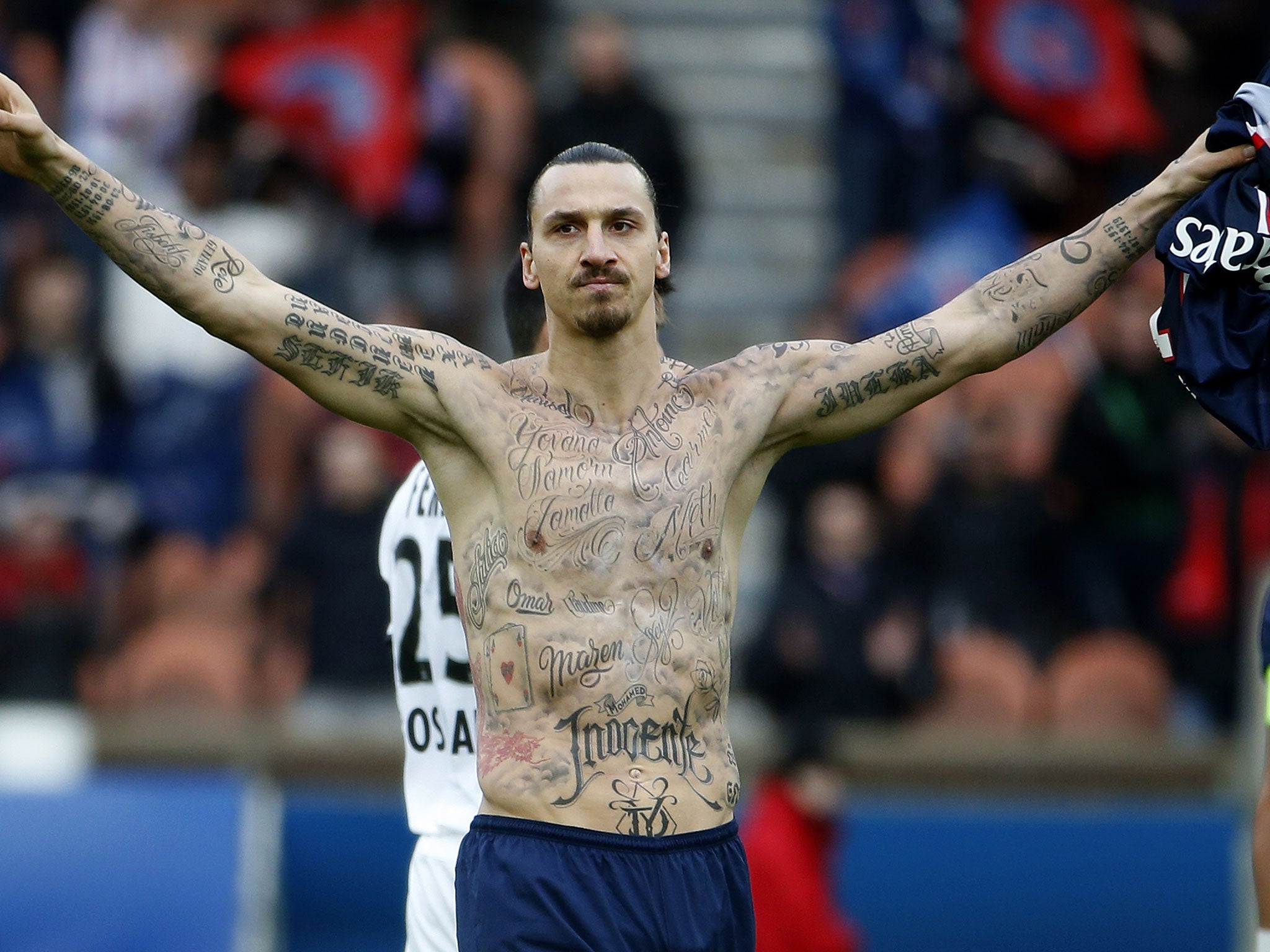 Zlatan Ibrahimovic's celebration was to raise awareness for those starving