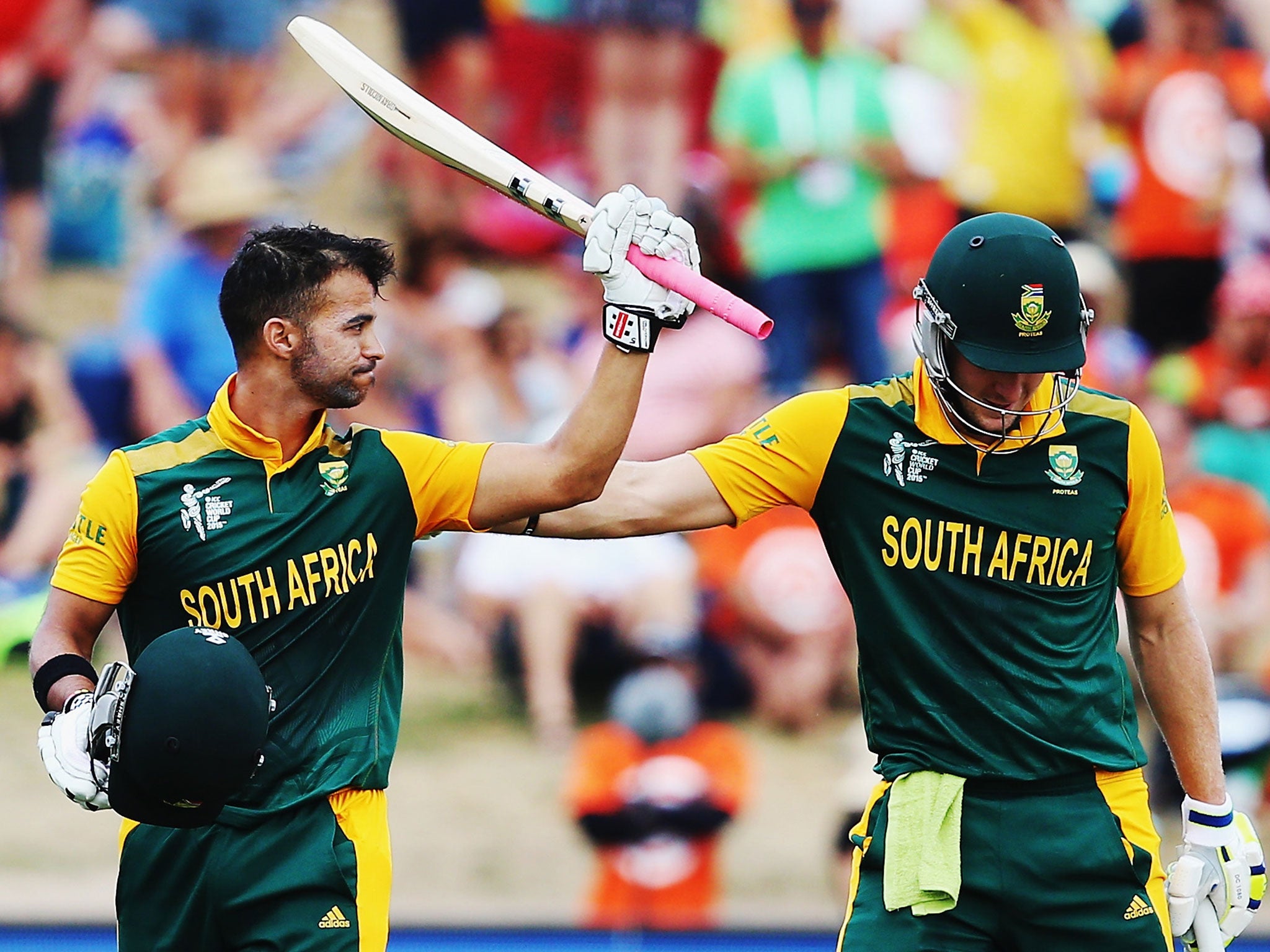 David Miller and JP Duminy both made centuries in their record stand