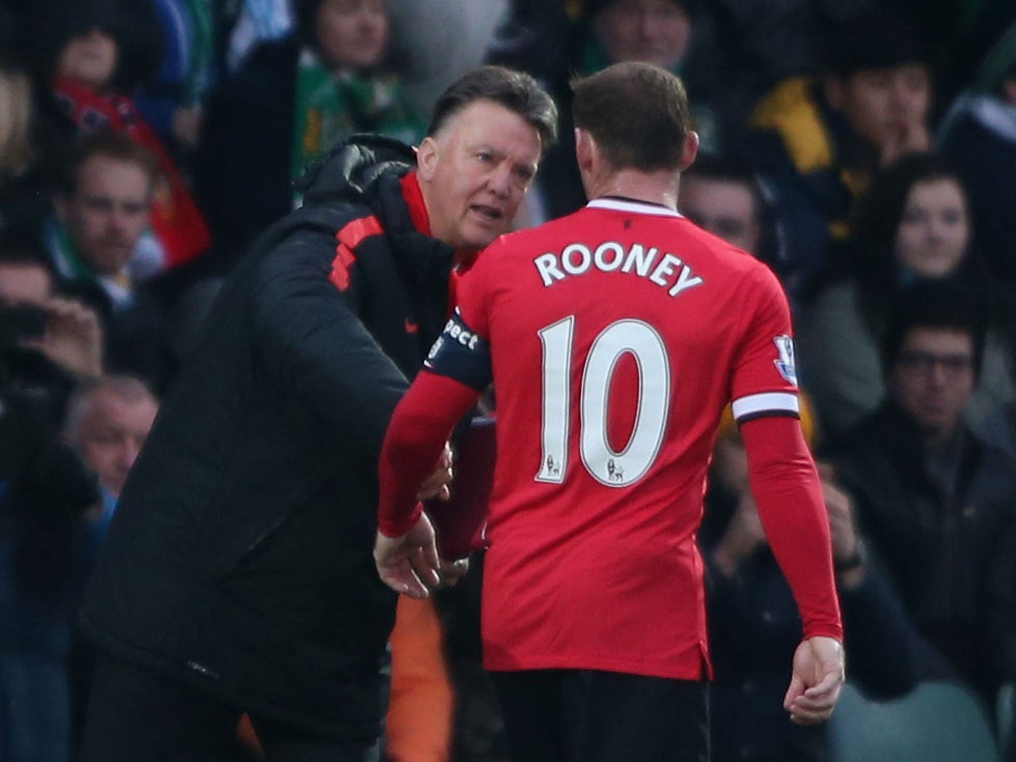 Van Gaal is playing Rooney in midfield to bring balance for his side