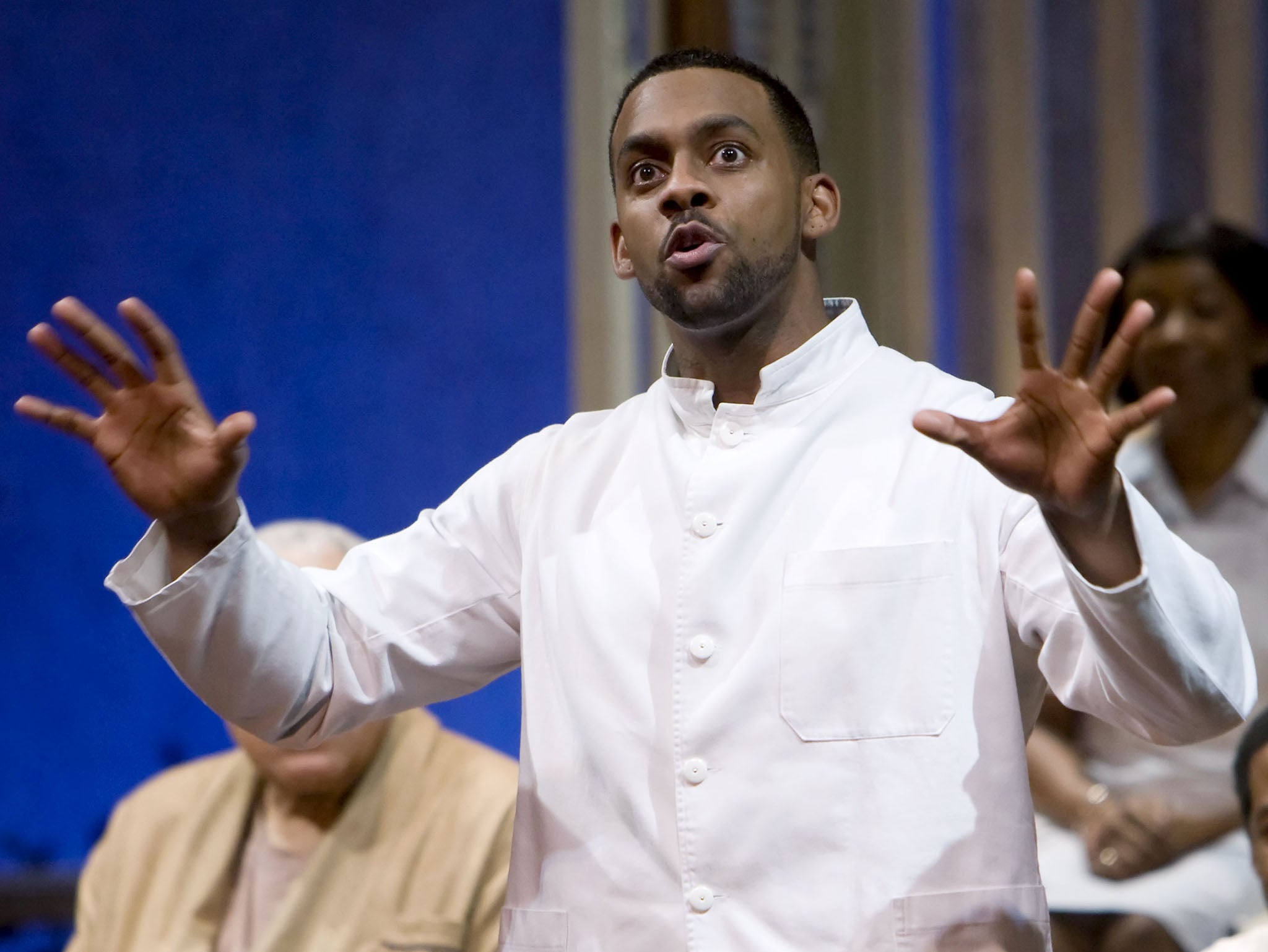 Richard Blackwood on stage in 2010