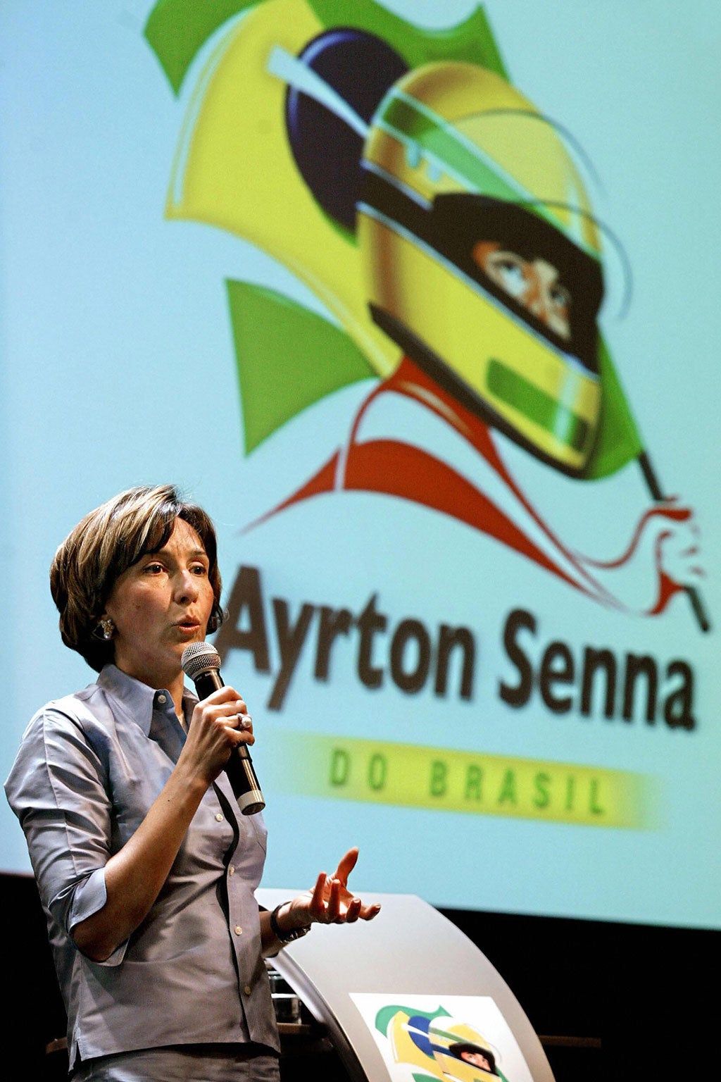 Vivianne Senna, sister of Ayrton Senna, and president of the Ayrton Senna Foundation