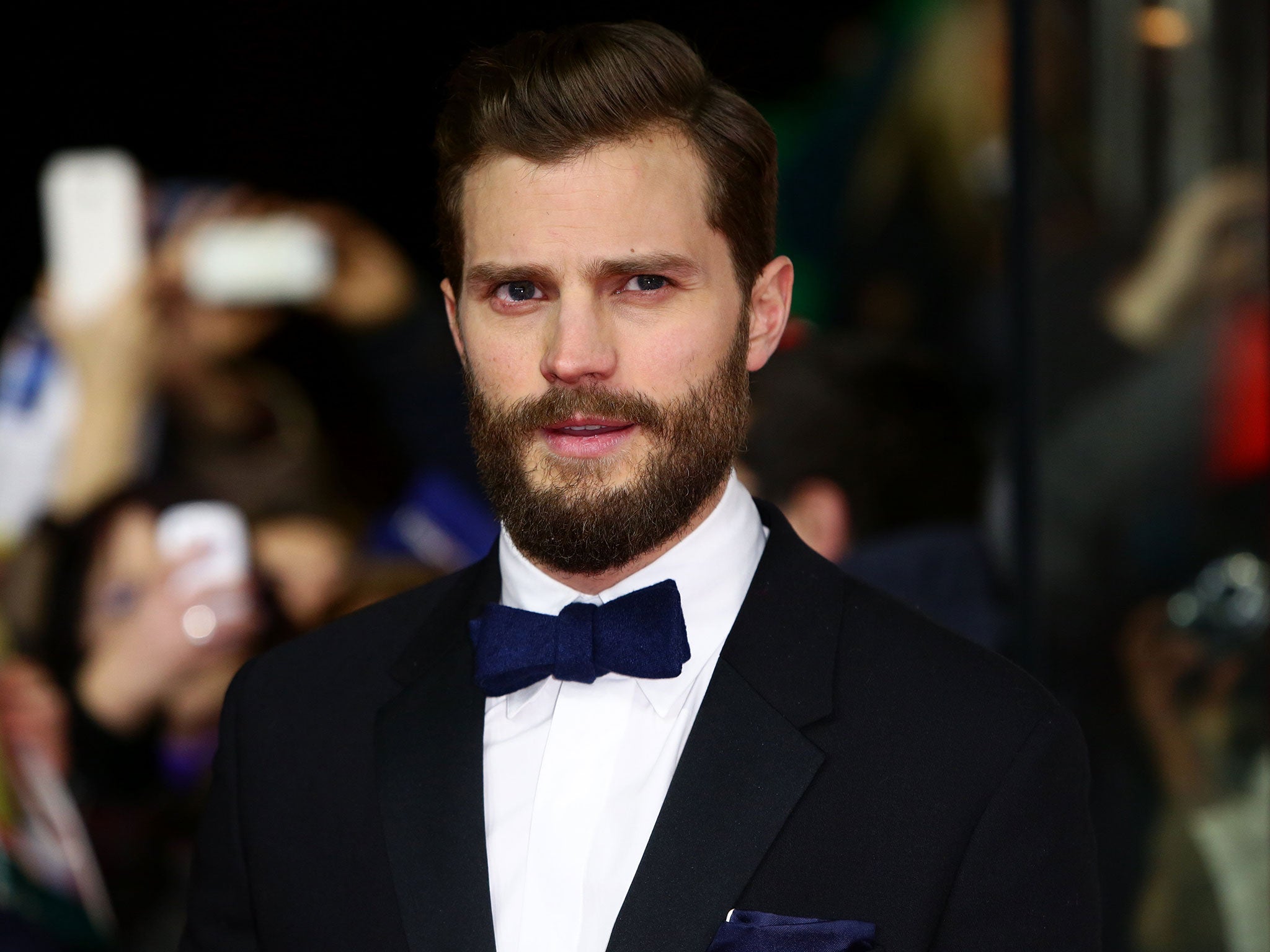 Jamie Dornan attends the Berlin Film Festival in February 2015