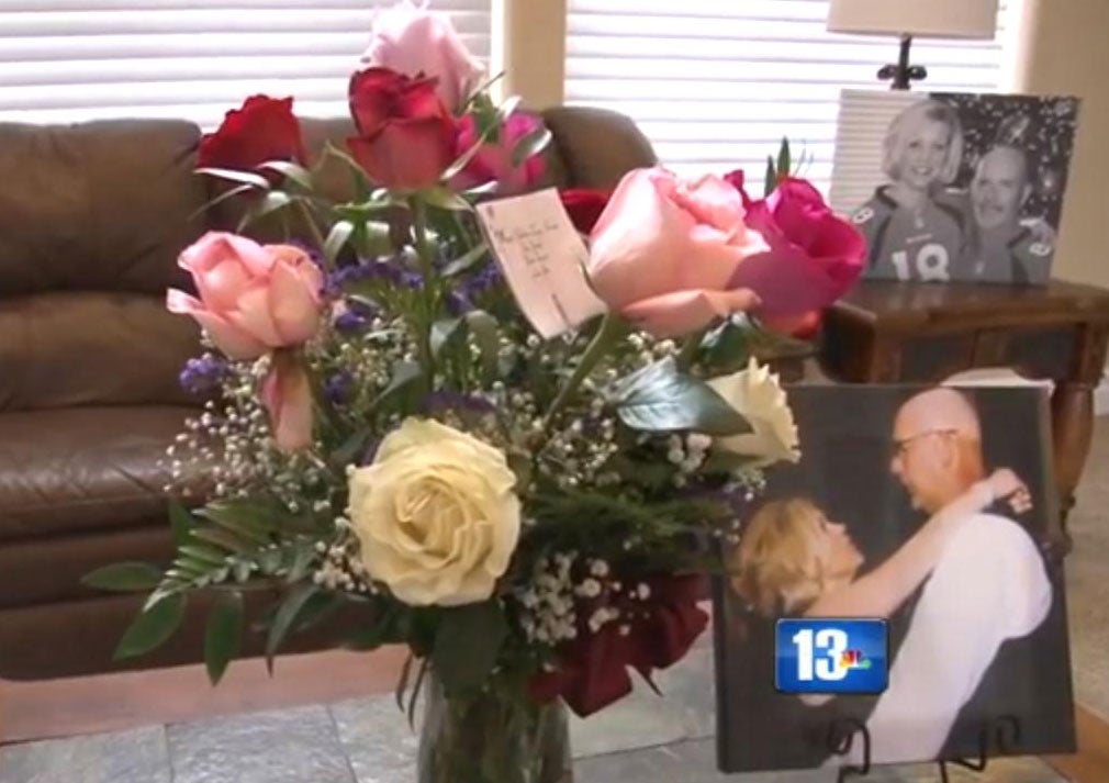 The flowers Shelley received on Valentine's Day