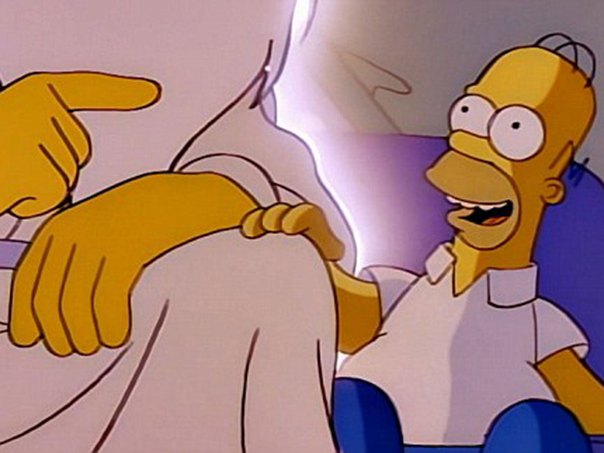 Homer talks to God in 'Homer the Heretic'