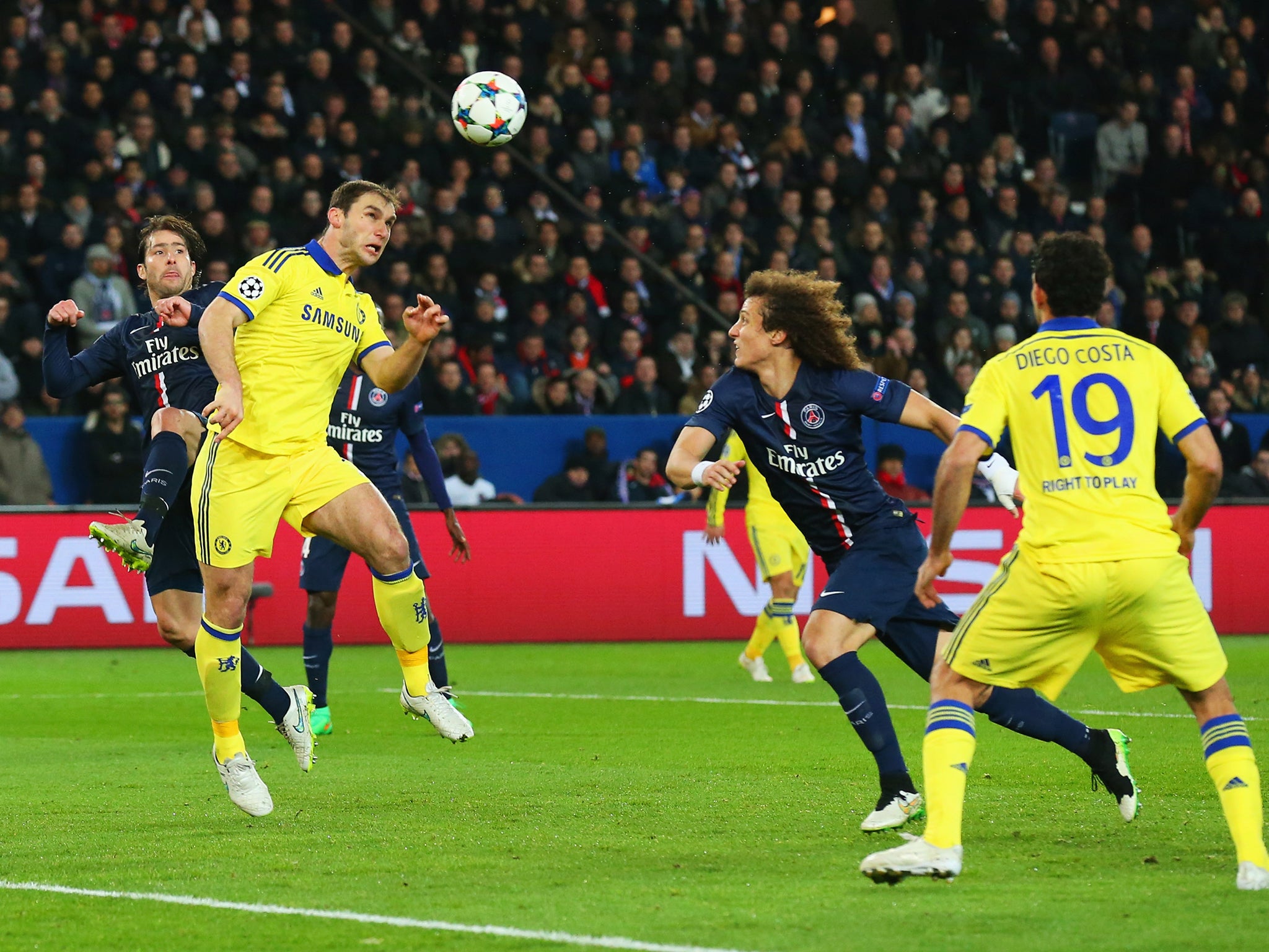 Branislav Ivanovic heads in the opening goal