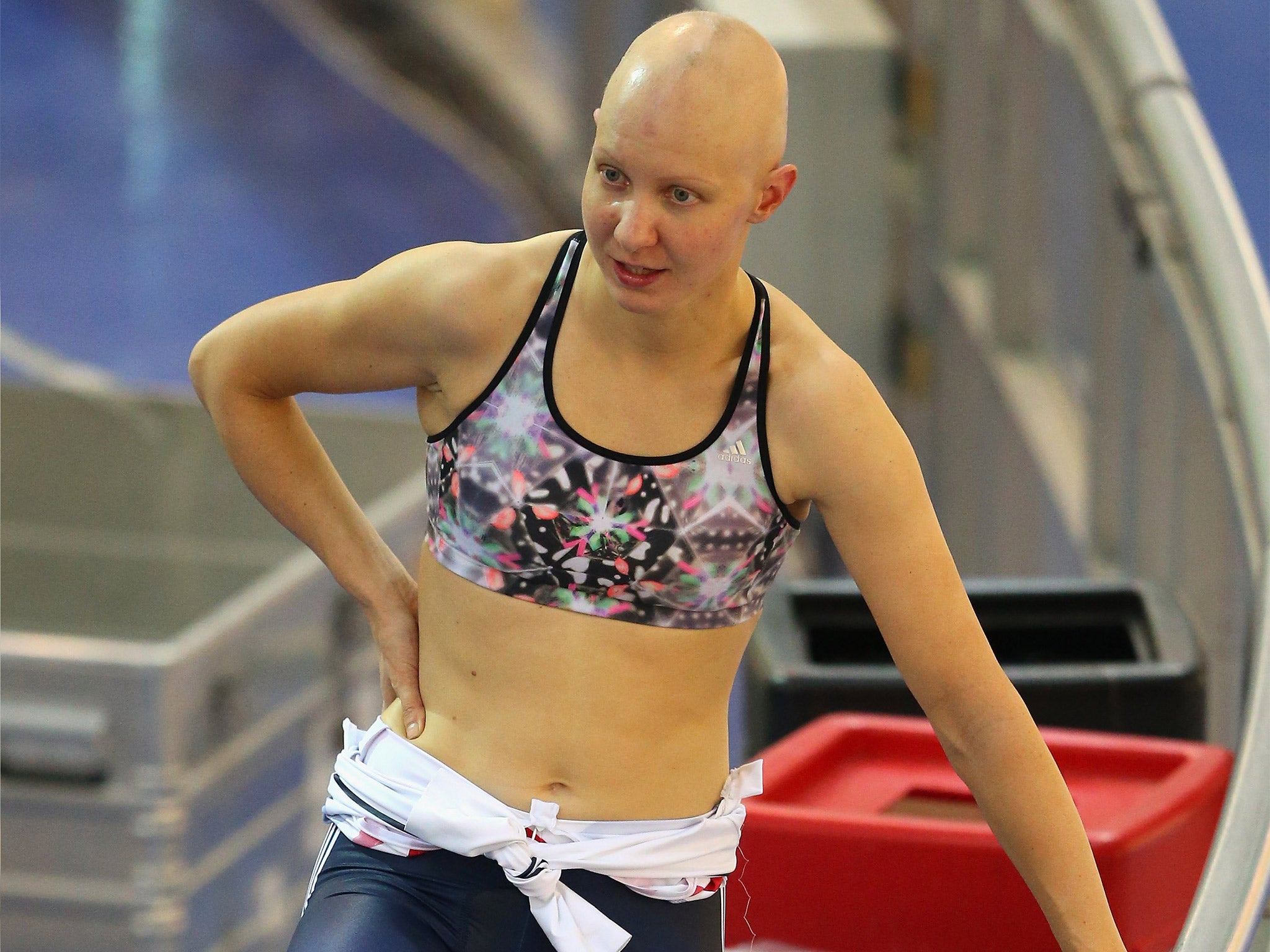 Joanna Rowsell training at the National Cycling Centre in Manchester, earlier this month (Getty)