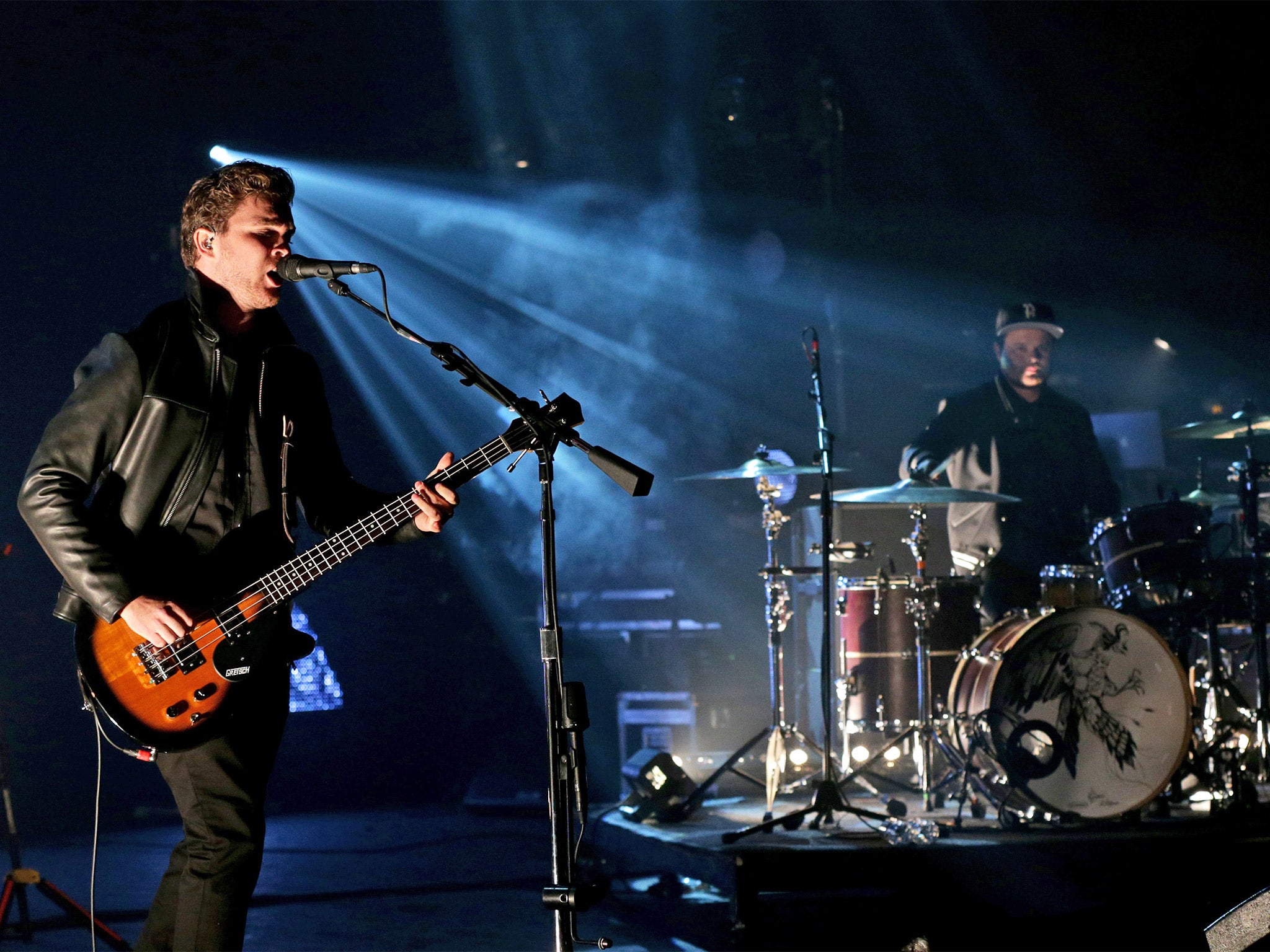 Royal Blood, pictured performing at the ceremony, bagged two awards