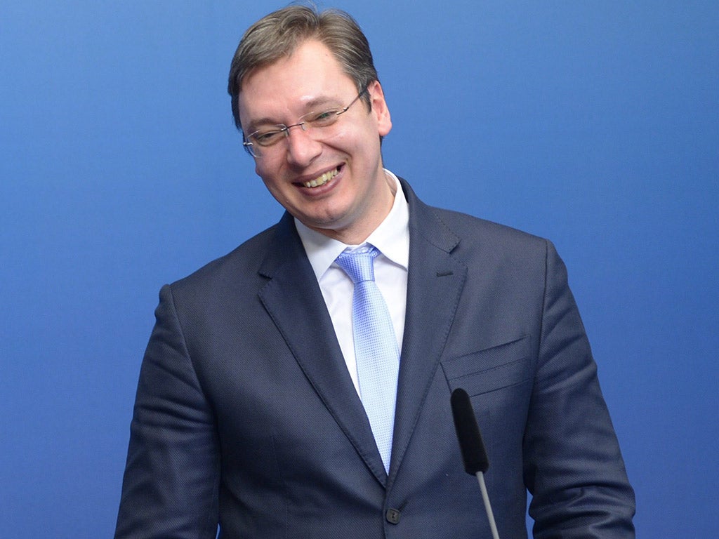 Serbian Prime Minister Aleksandar Vucic