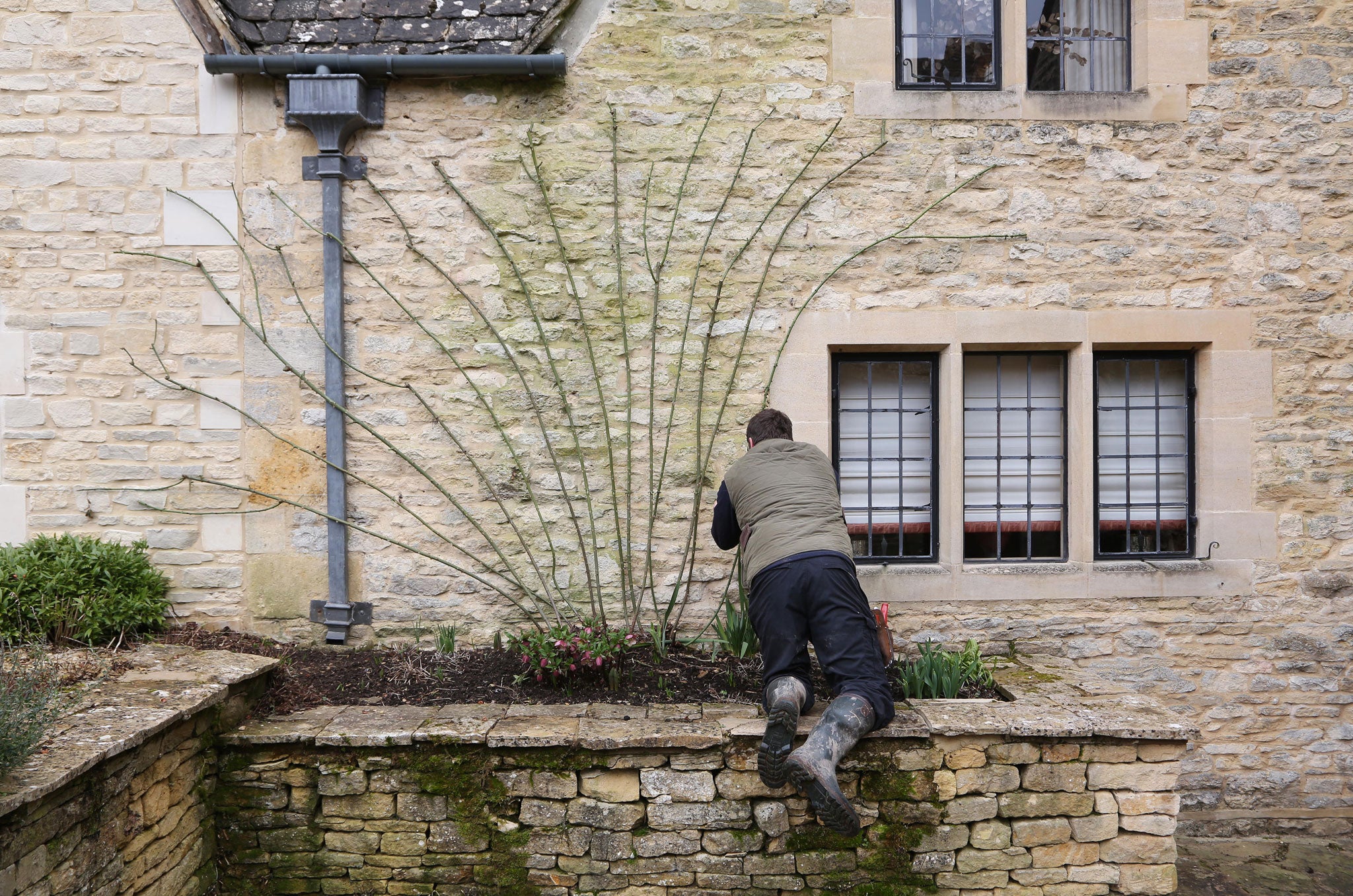 Owen Vaughan is responsible for a three-acre garden