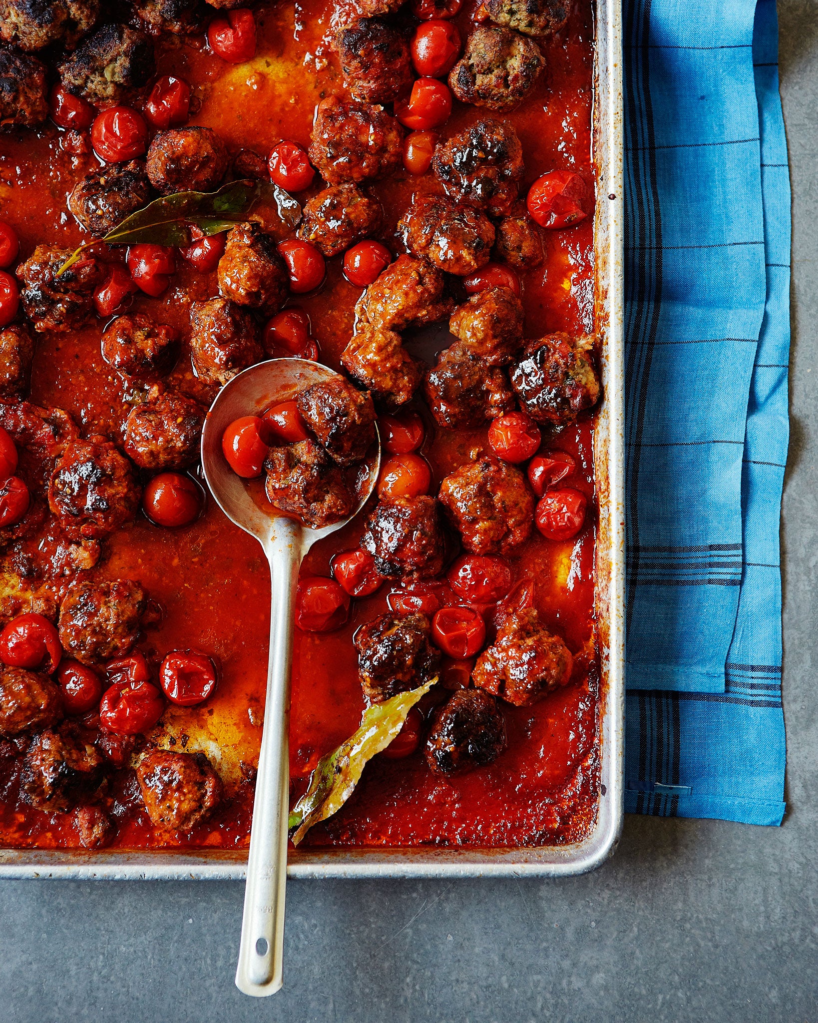 Beef, pancetta and ricotta meatballs