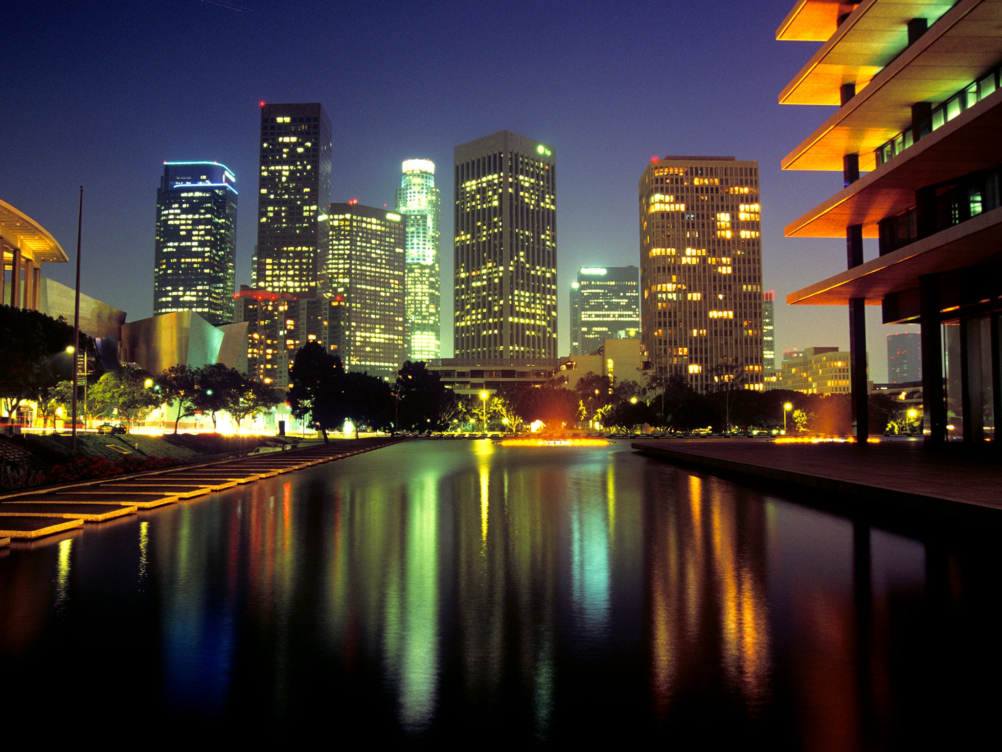 Downtown Los Angeles at night