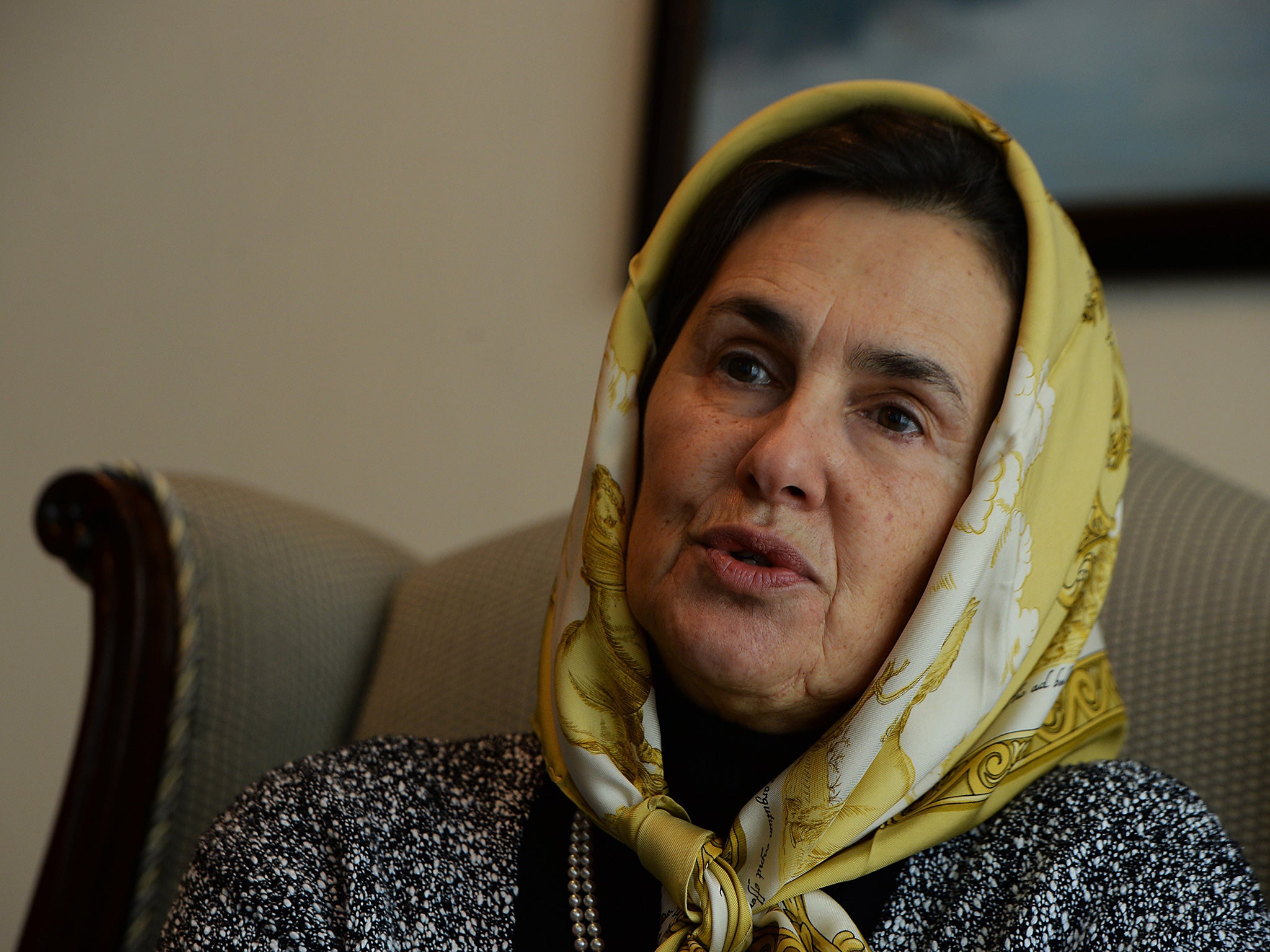 Rula Ghani made her first public appearance in the US in the nearly five months since her husband became President