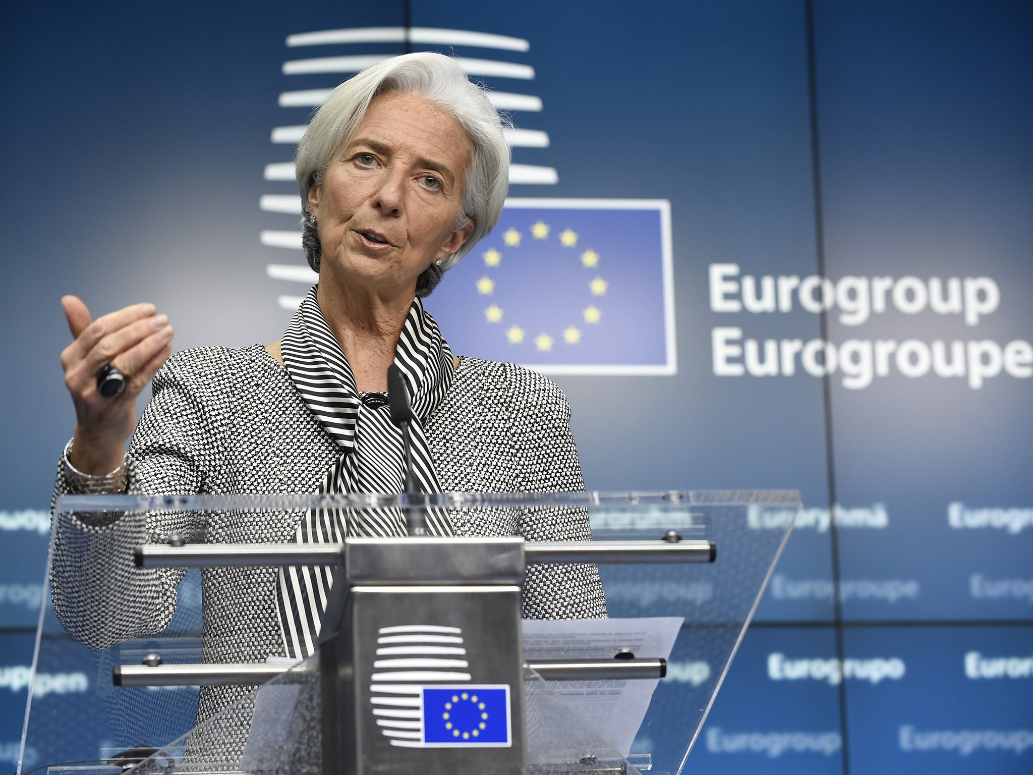 Christine Lagarde said the process was 'laborious' but 'constructive' (AFP/Getty)