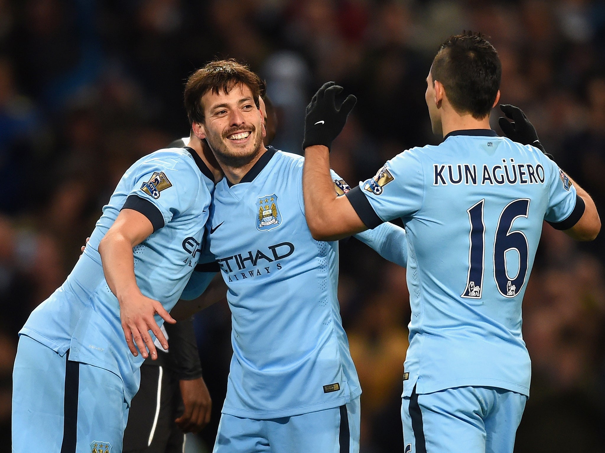 David Silva and Sergio Aguero