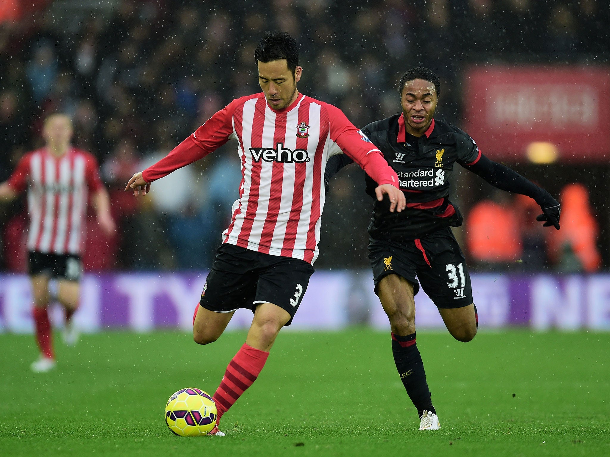 Yoshida in action against Liverpool