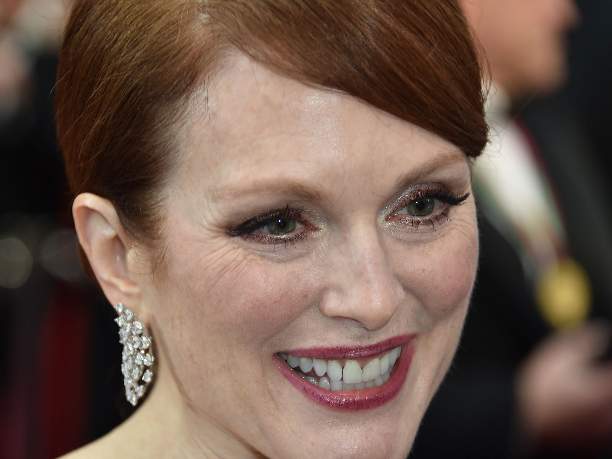 Actress Julianne Moore attends the 87th Annual Academy Awards at the Hollywood & Highland Center