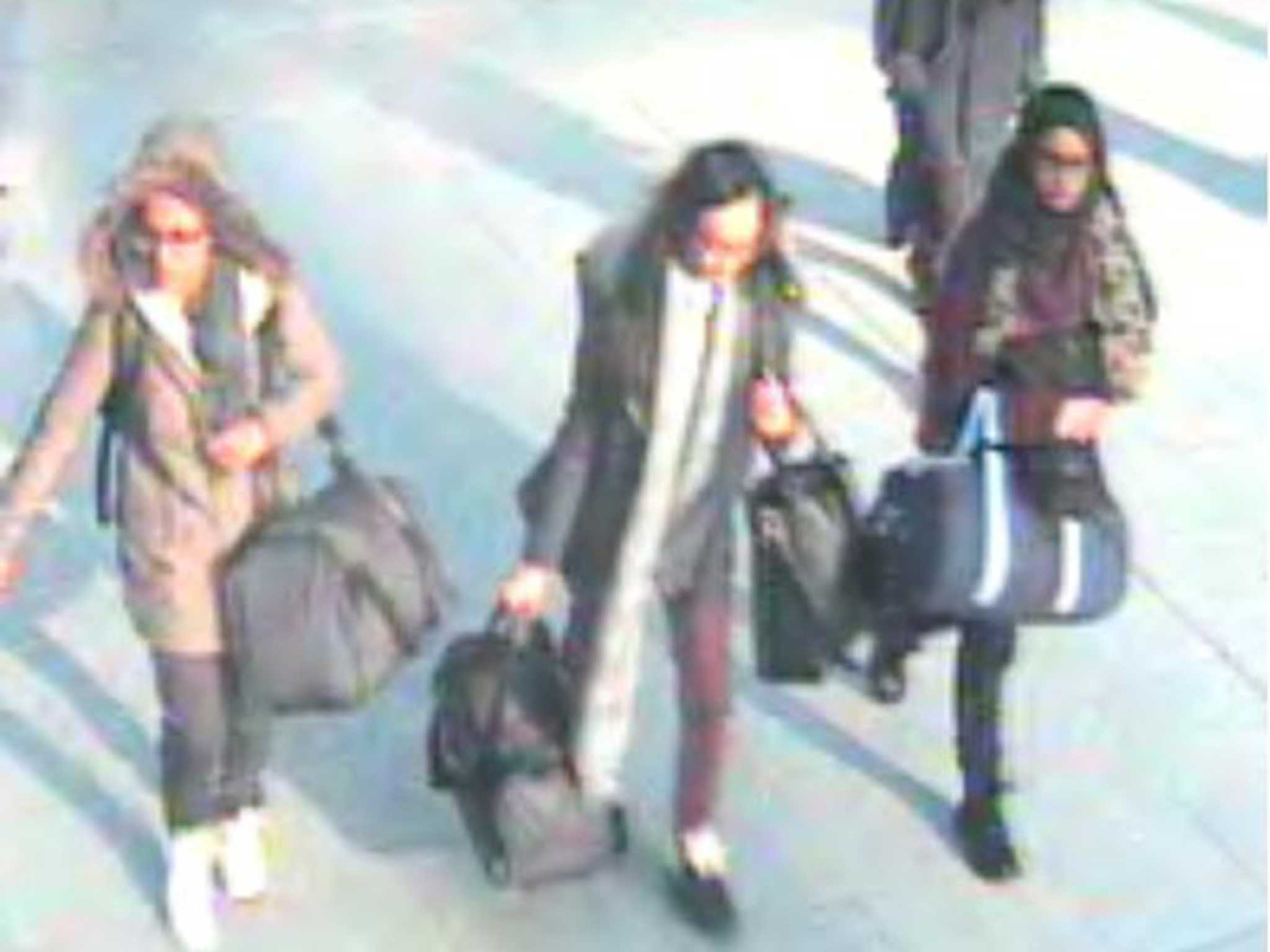 The girls caught on CCTV