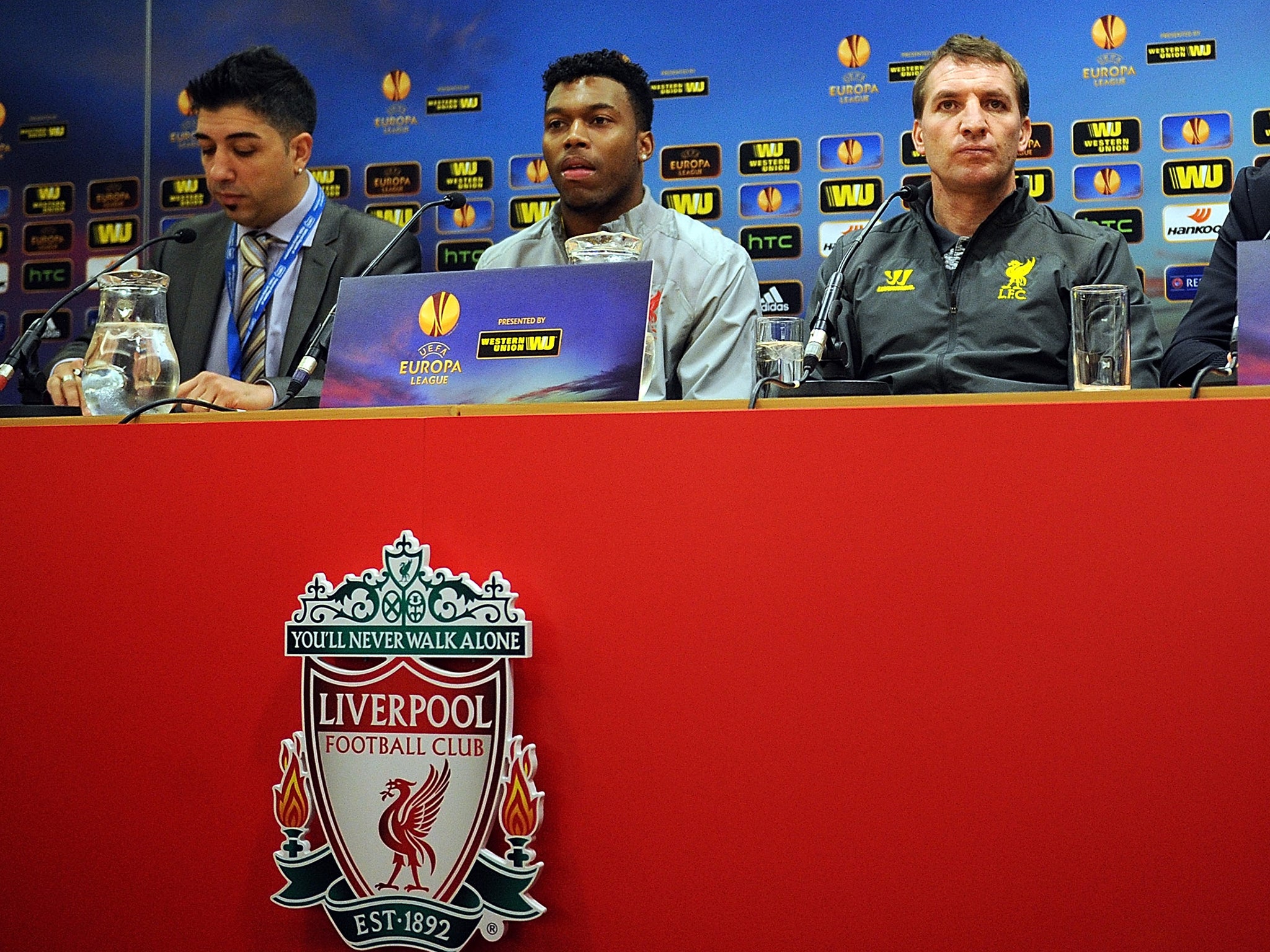 Daniel Sturridge and Brendan Rodgers