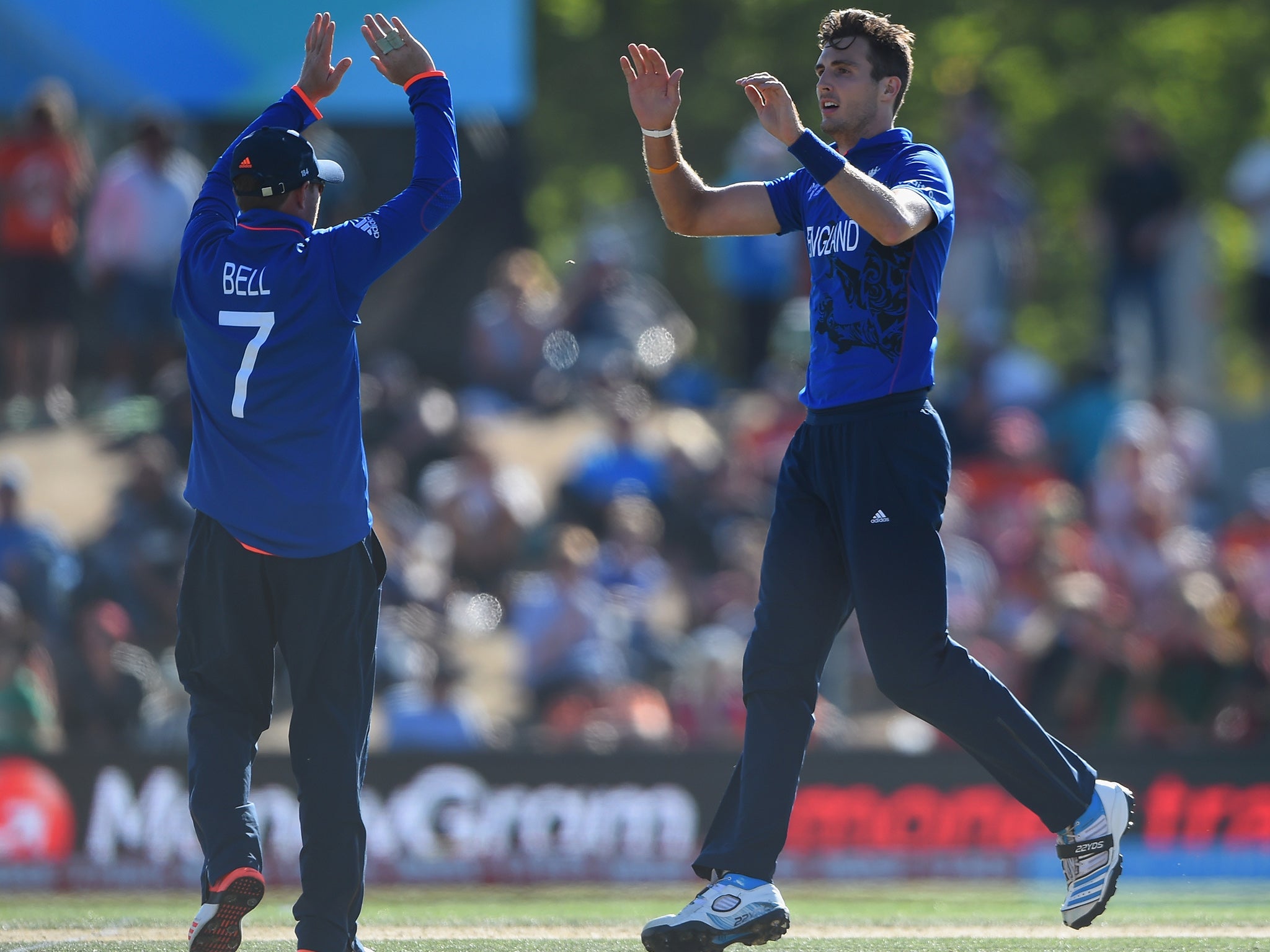 Steven Finn finished with figures of 3 for 26 from nine overs as he recovered from Friday’s mauling