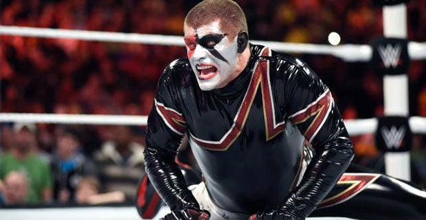 Stardust reacts after his brother Goldust cost him victory