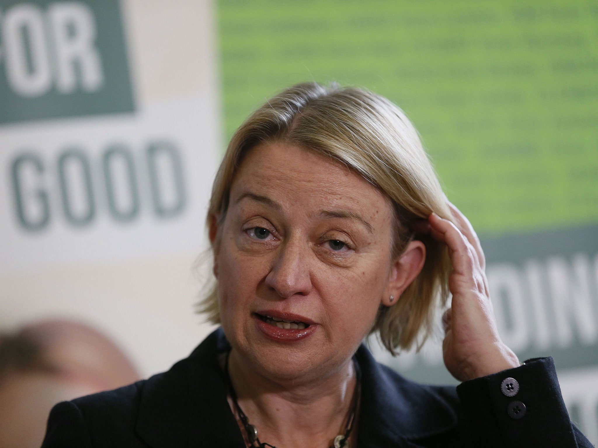 Britain's Green Party leader Natalie Bennett