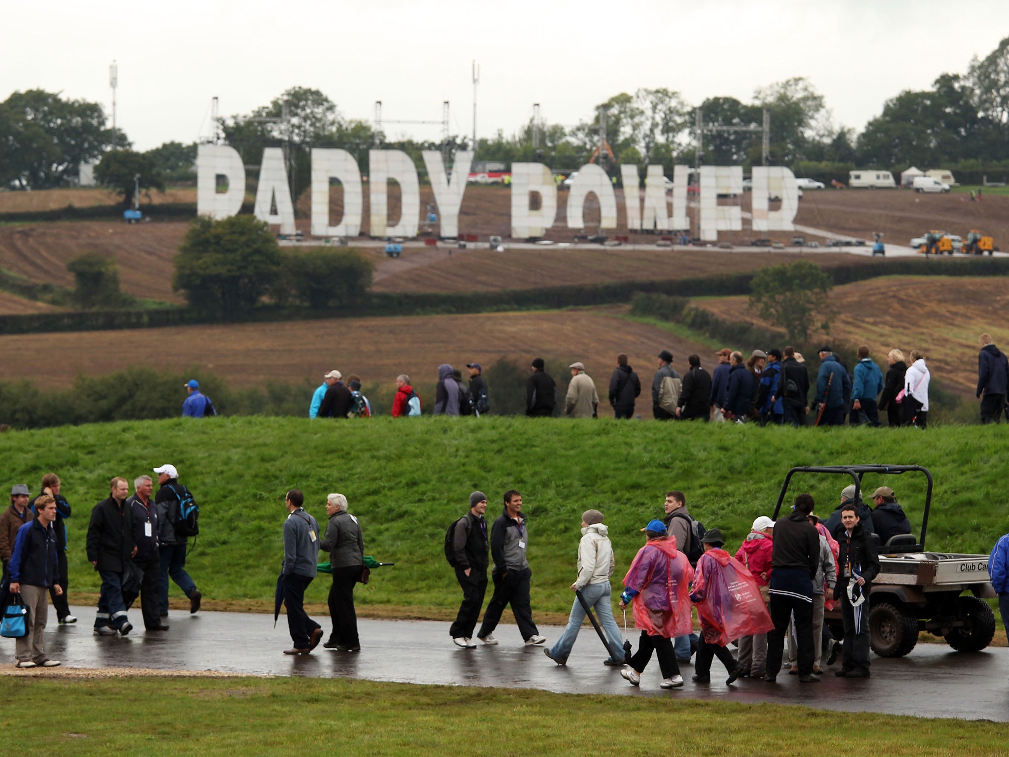 Ukip say Farage was merely showing support for the Ryder Cup (Getty)