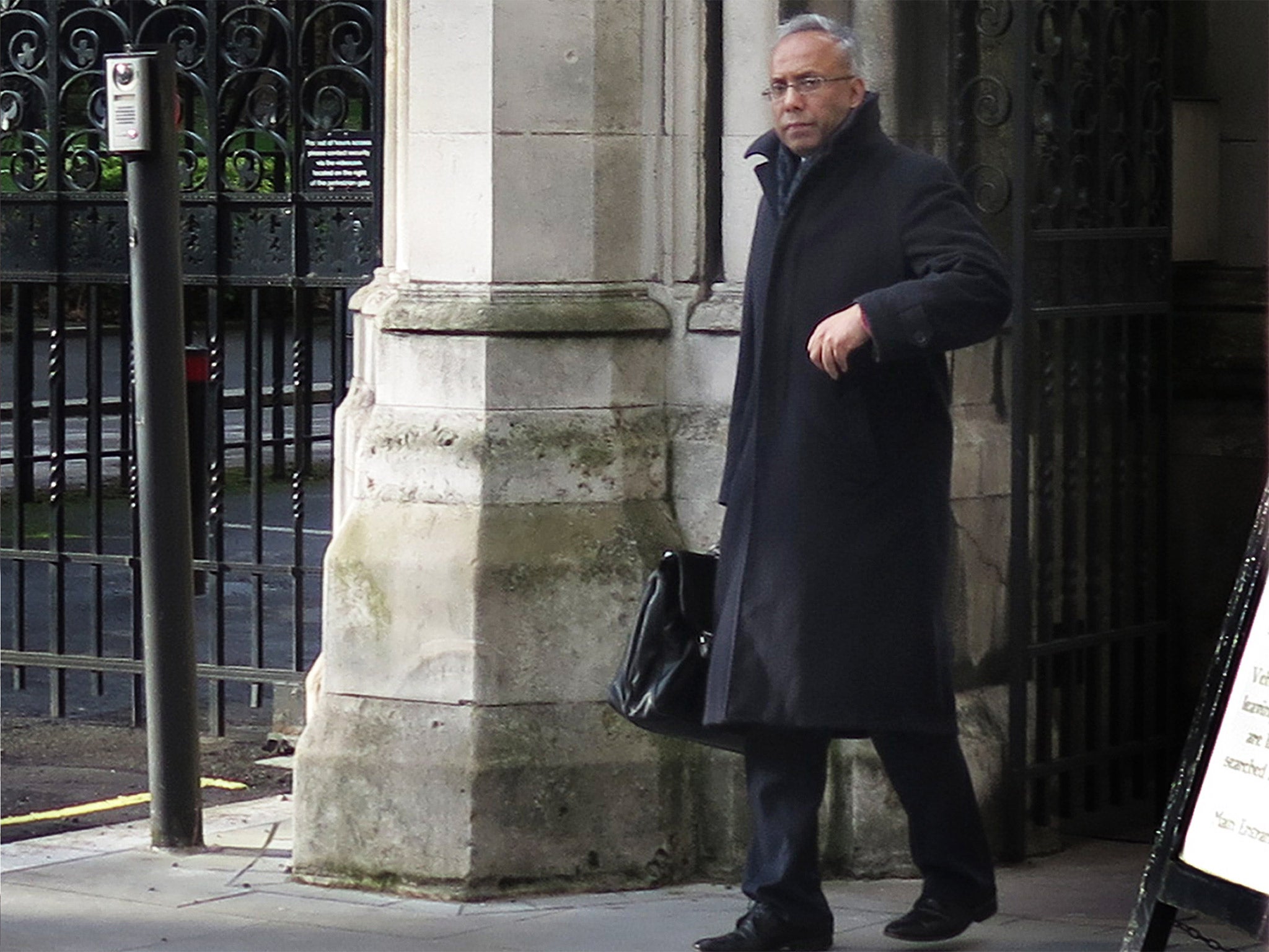 Tower Hamlets Mayor Lutfur Rahman leaving The High Court