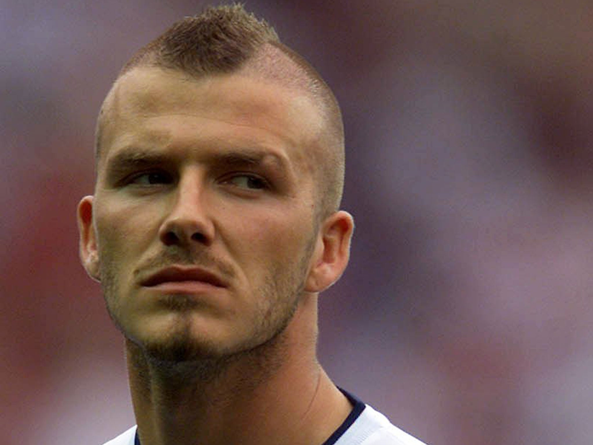 David Beckham and his mohawk