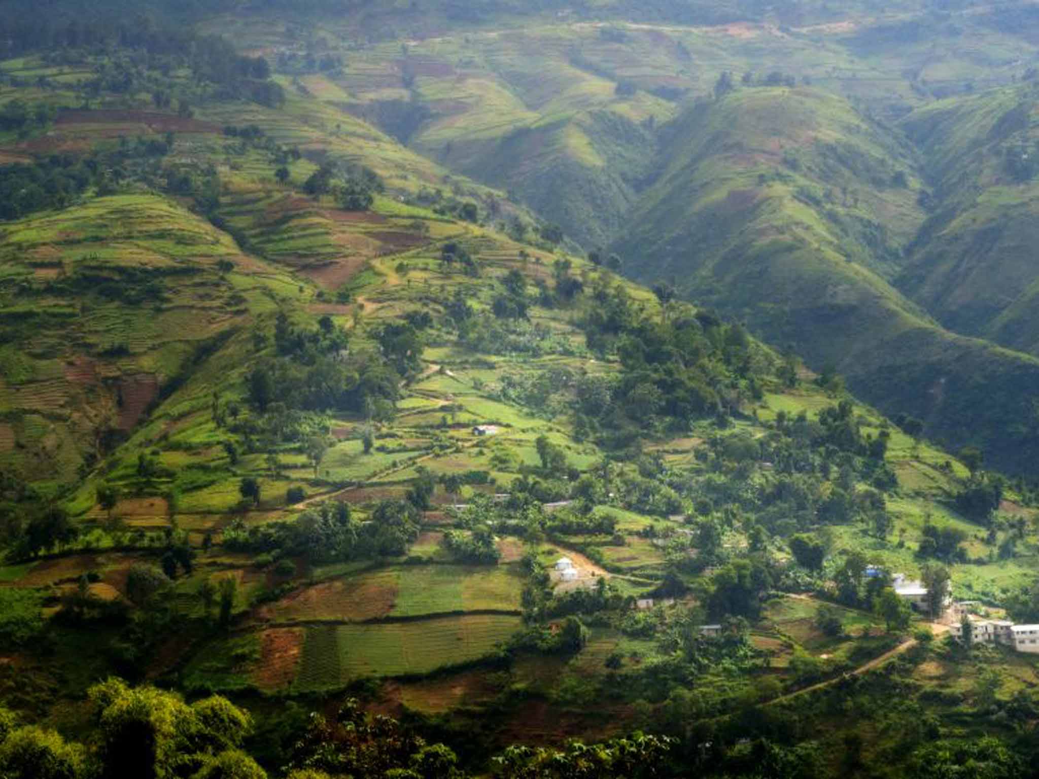 On a high: Haiti's lush landscape