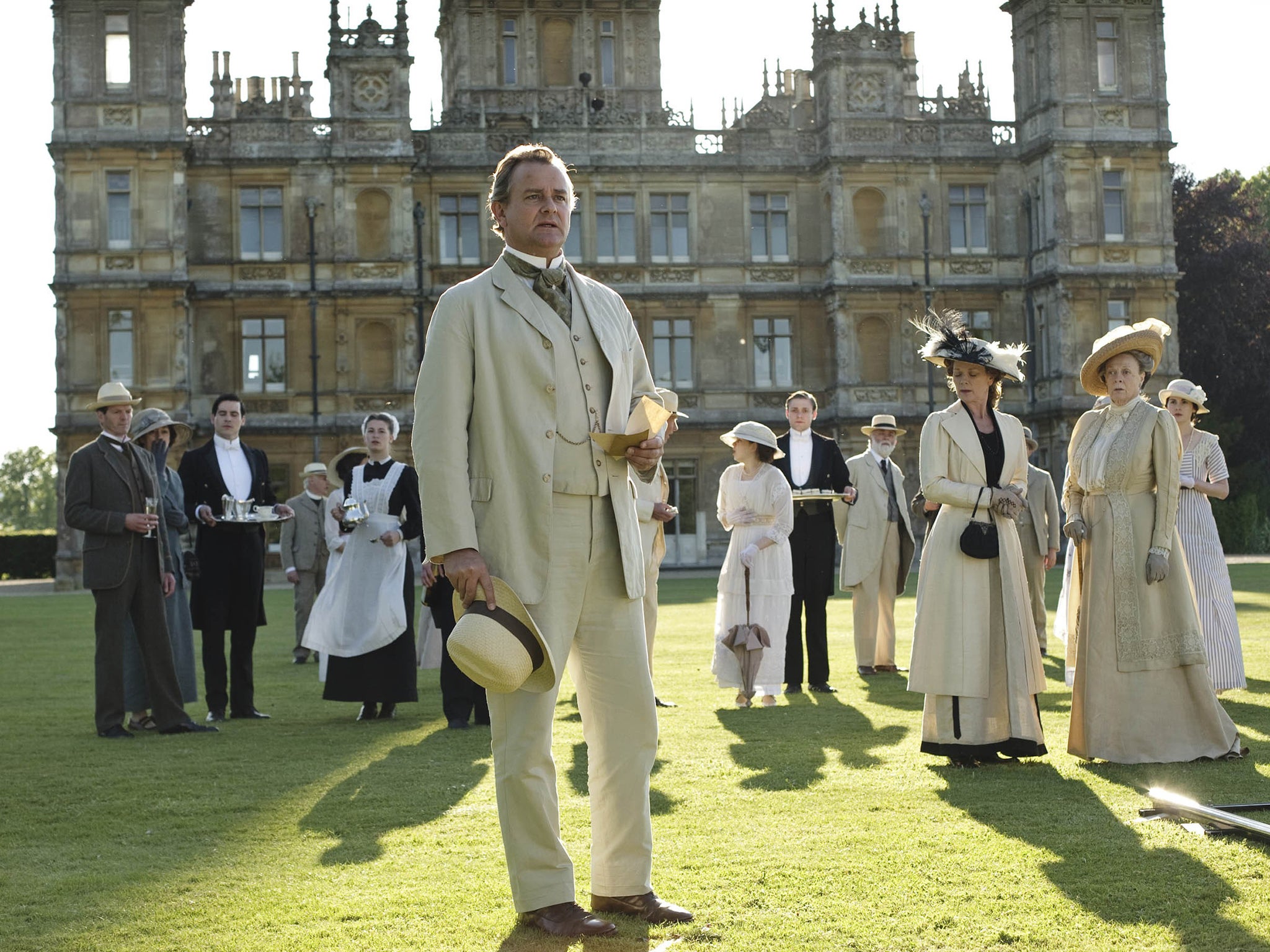 Dowton Abbey has been pulling in 'telly tourists', who are visiting Highclere House in Berkshire