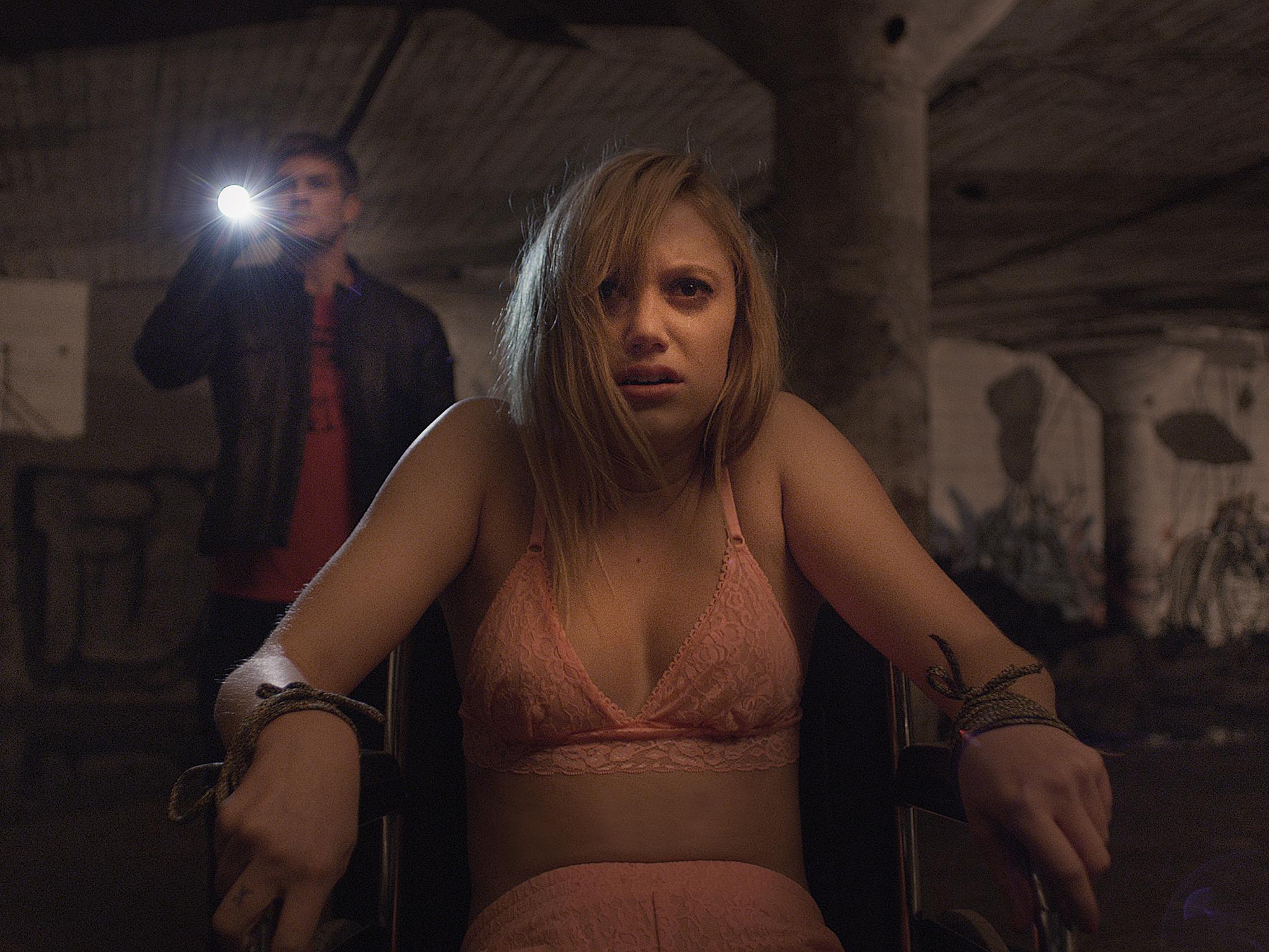 Shining star: Maika Monroe, with Jake Weary, in ‘It Follows’