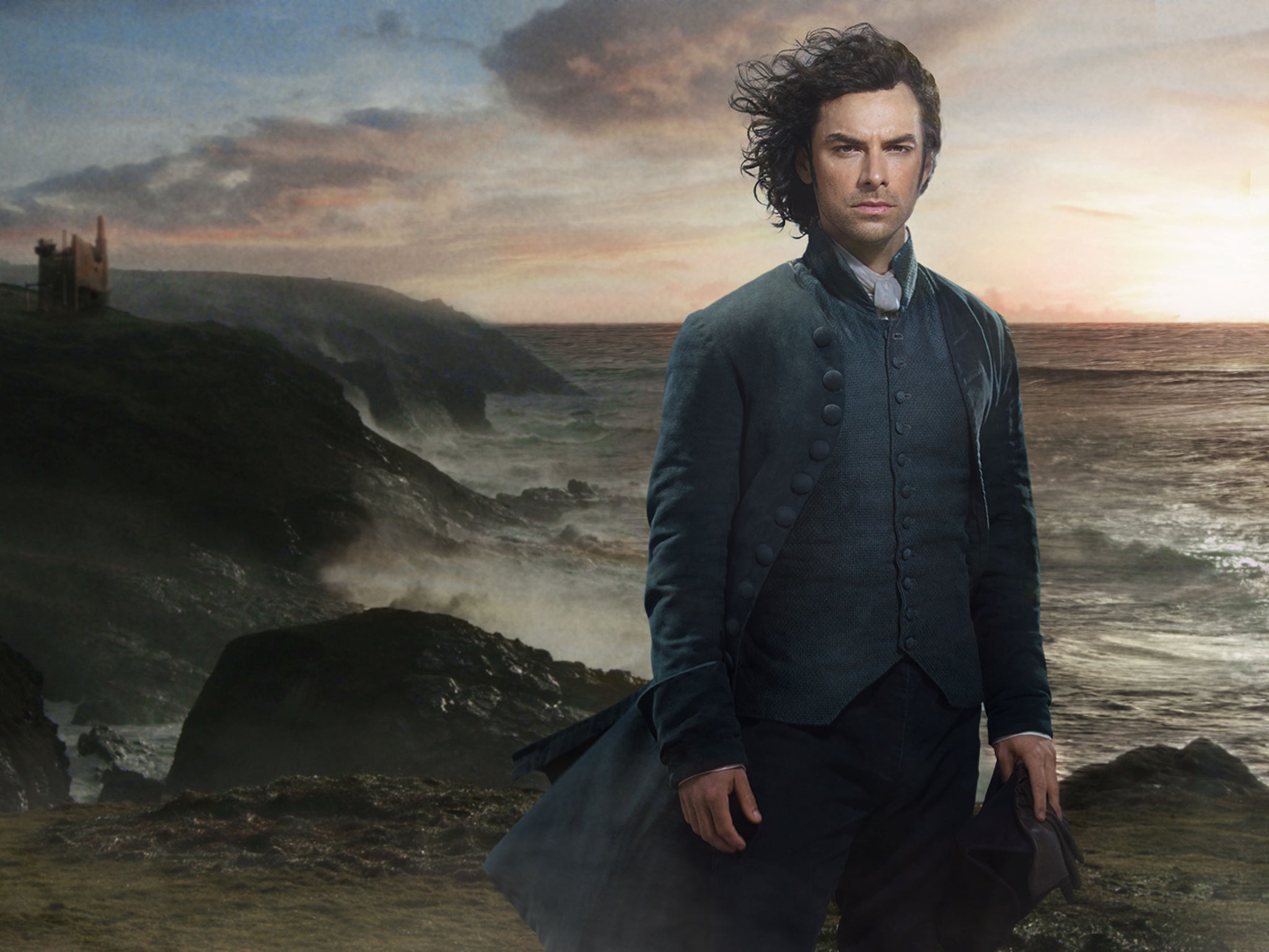 Natural beauty: Aidan Turner stars in the new series of Poldark