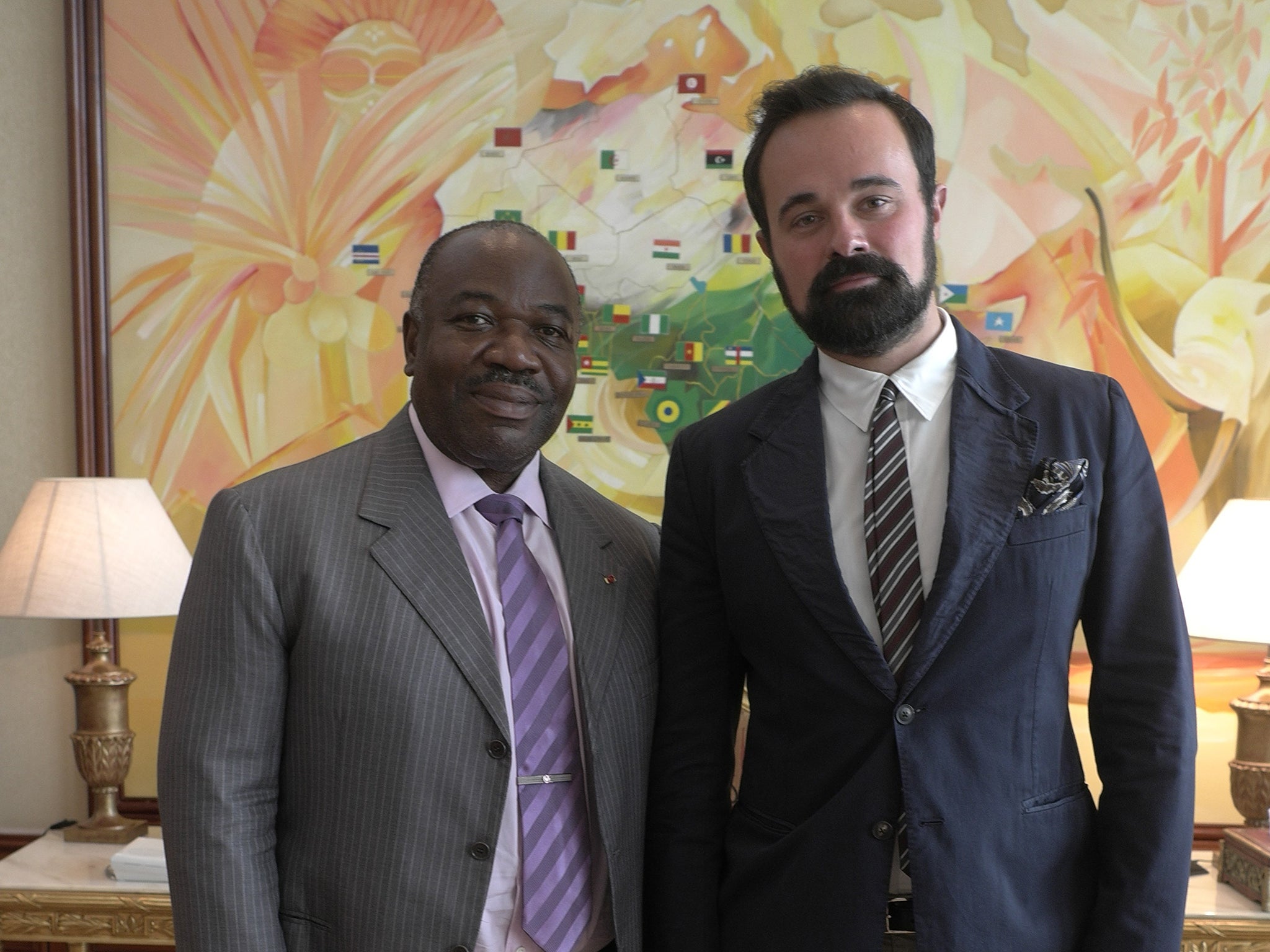 Evgeny Lebedev and President Bongo