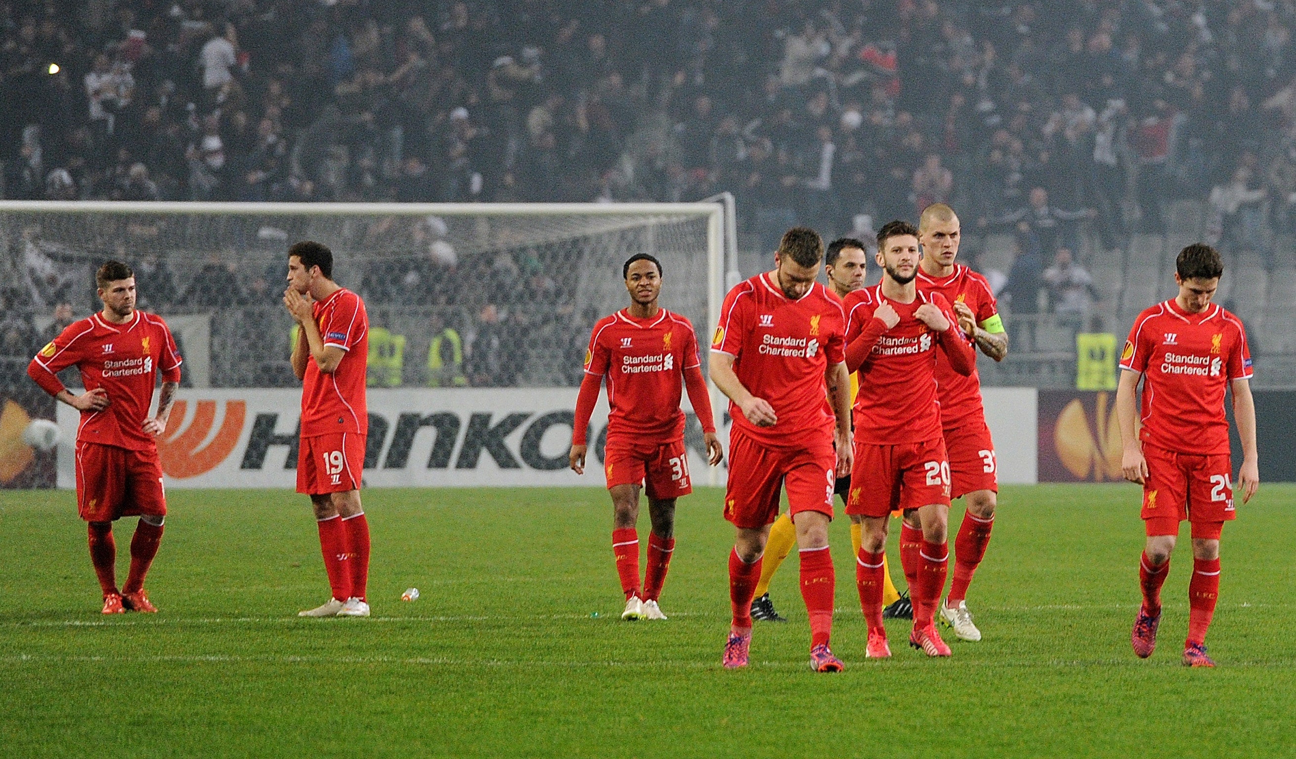 Liverpool were knocked out of the Europa League by Besiktas