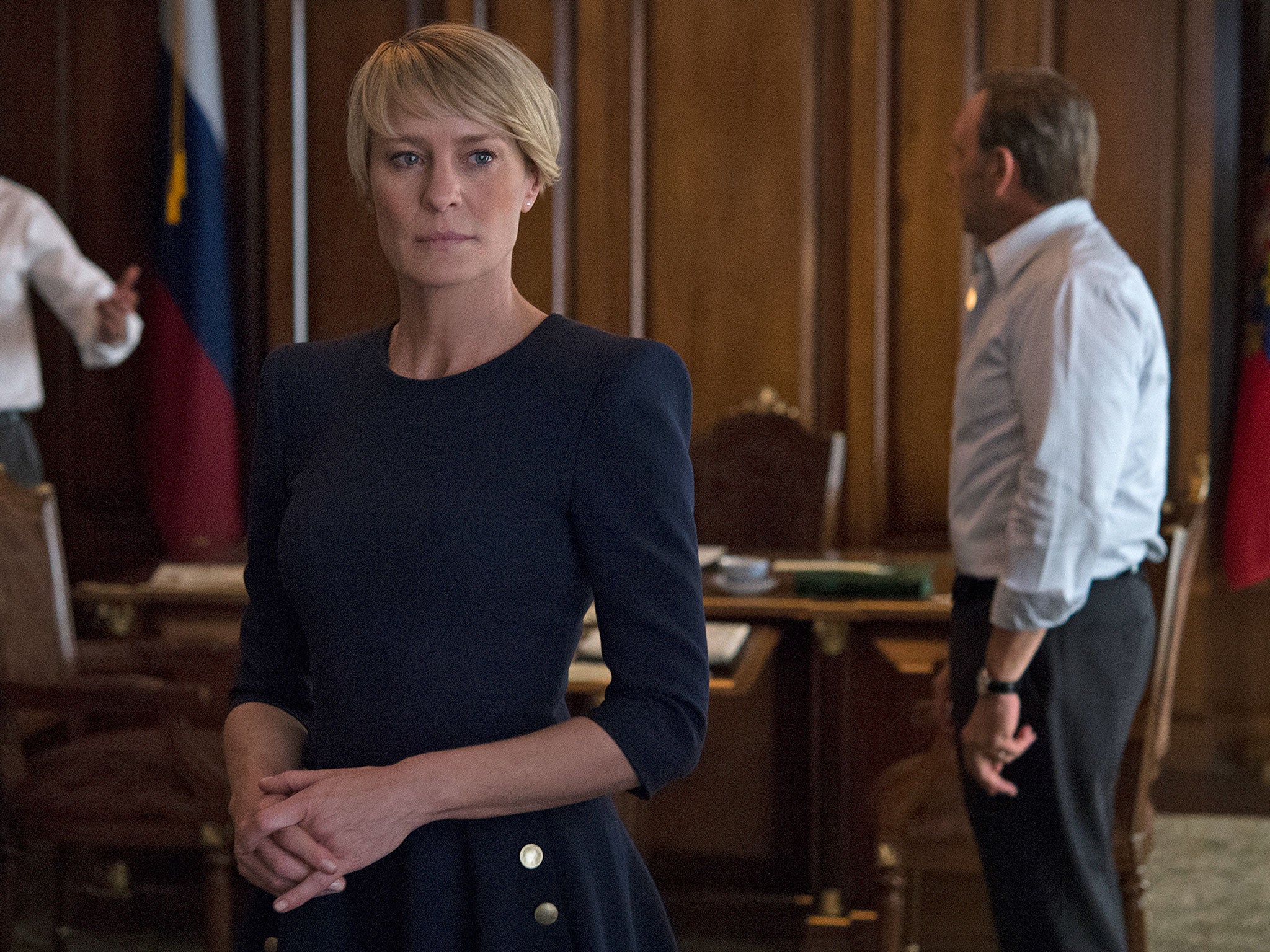 Robin Wright as the steely Claire Underwood in House of Cards