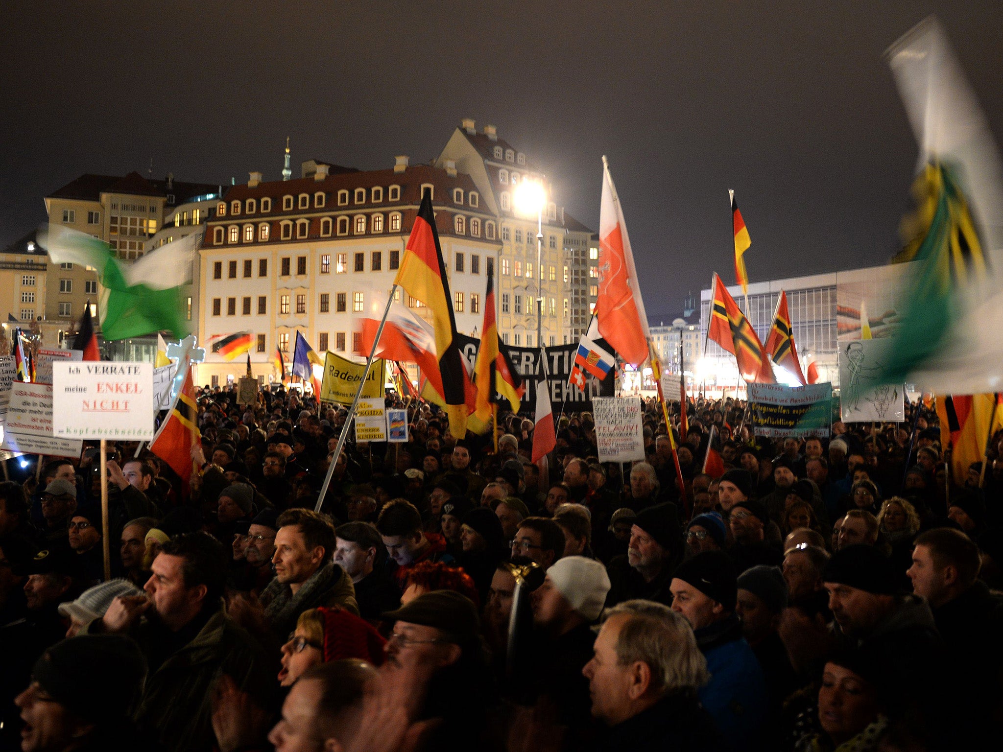 Anti-Islamic group Pegida protests in Germany