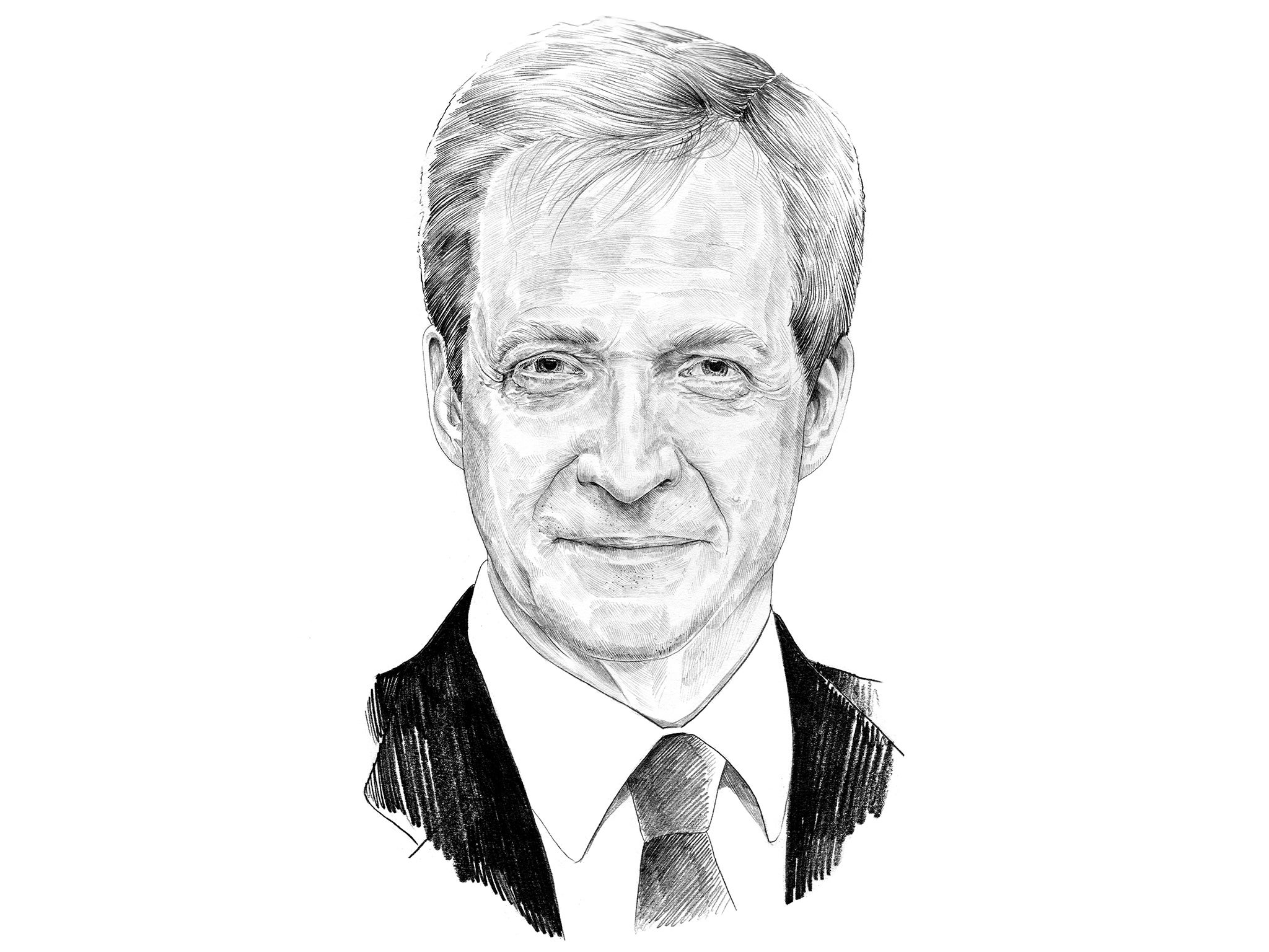 Portrait of Alastair Campbell by Lauren Crow